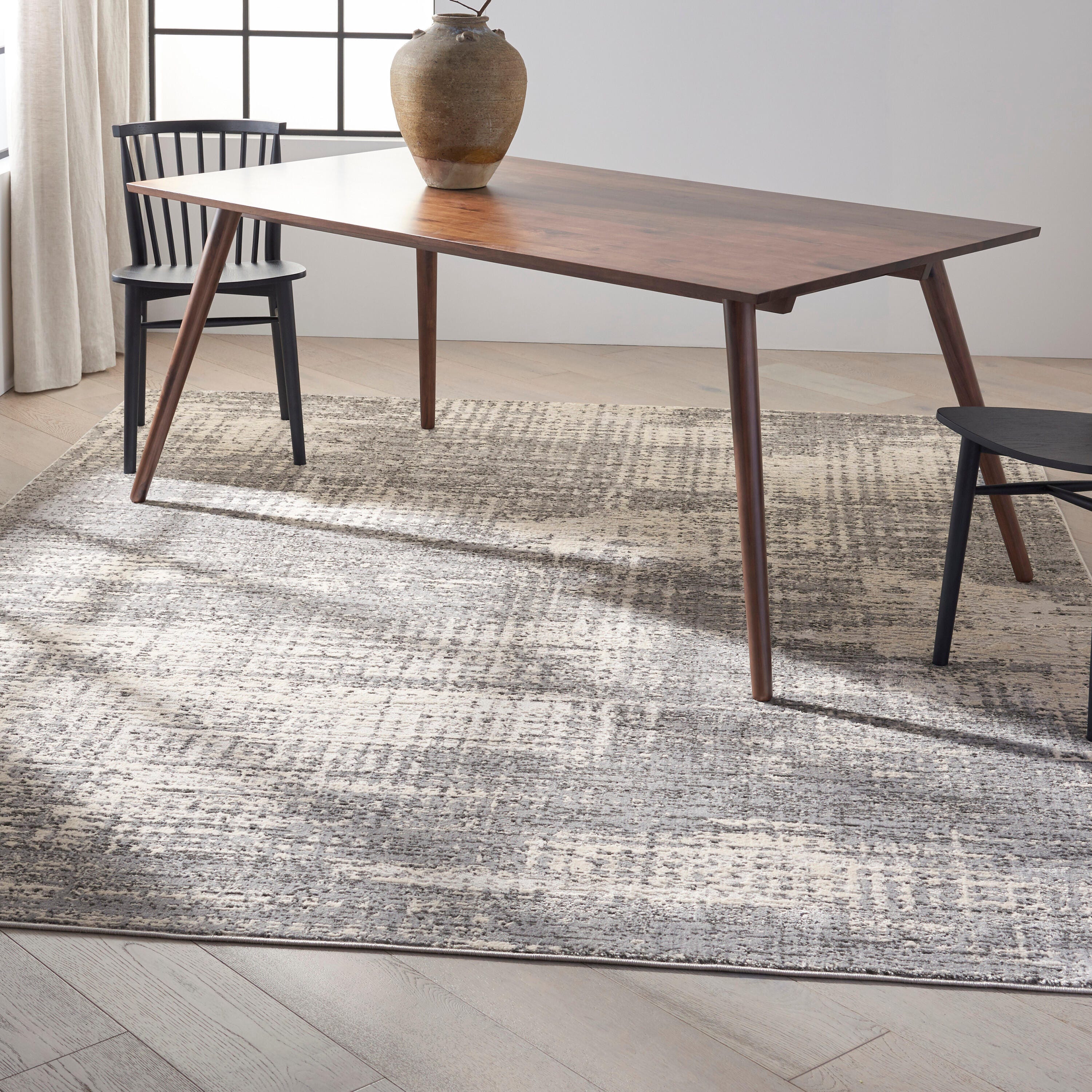 Calvin Klein Rush Textured 10' x 14' Area Rug, Gray/Cream, rollover