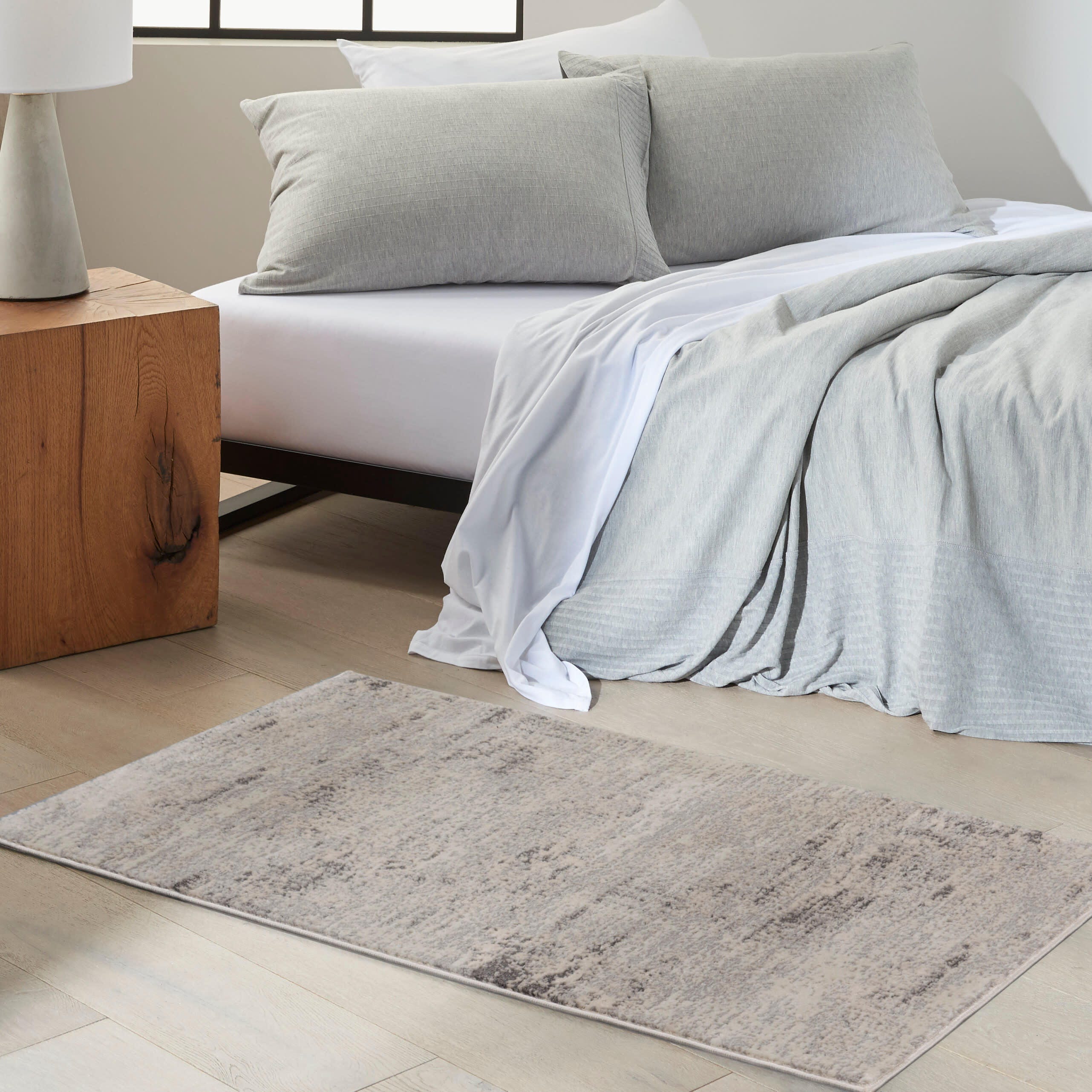 Calvin Klein Rush Textured 2'2" x 3'9" Accent Rug, Ivory/Beige, large