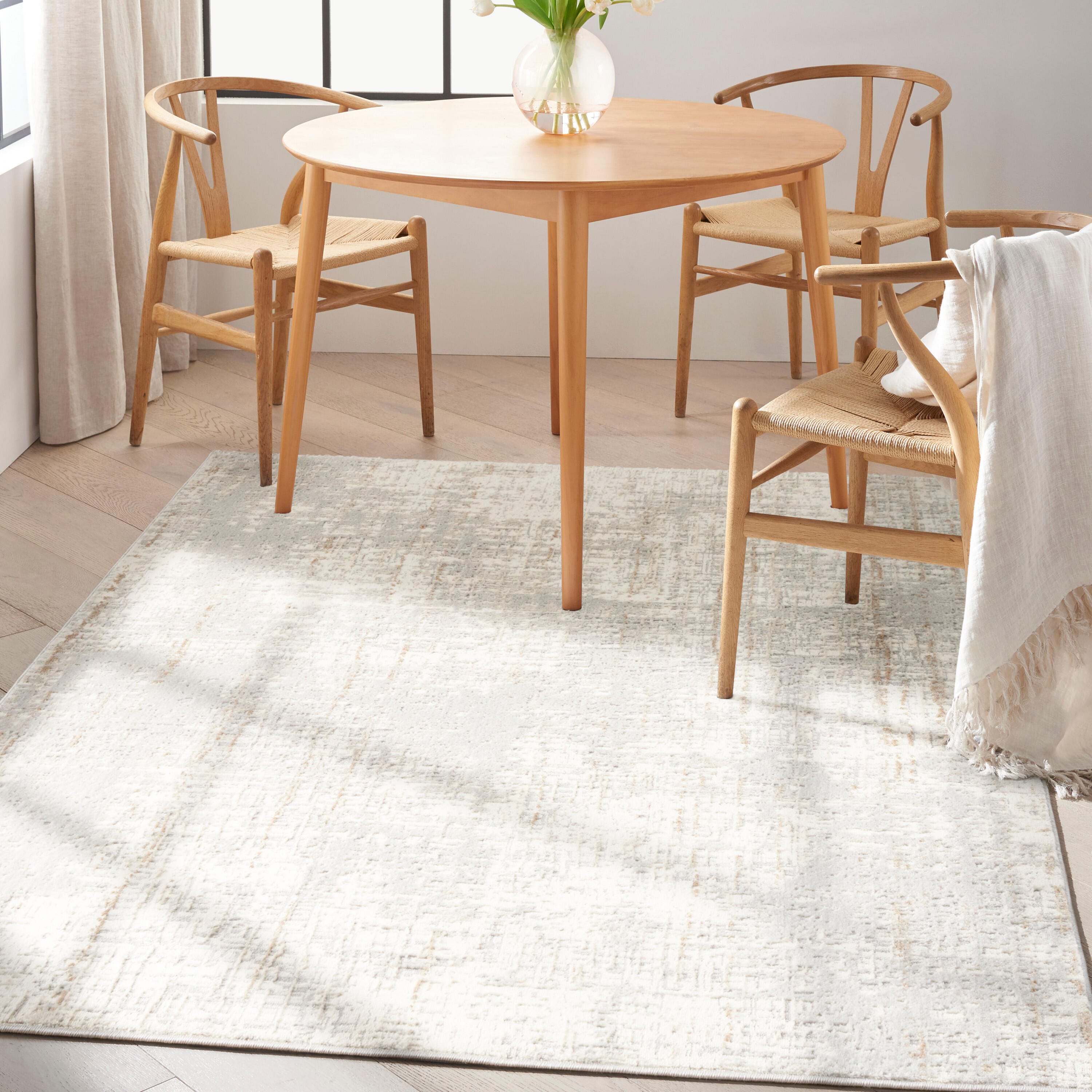 Calvin Klein Rush Neutral 5'3" x 7'3" Area Rug, Cream, rollover