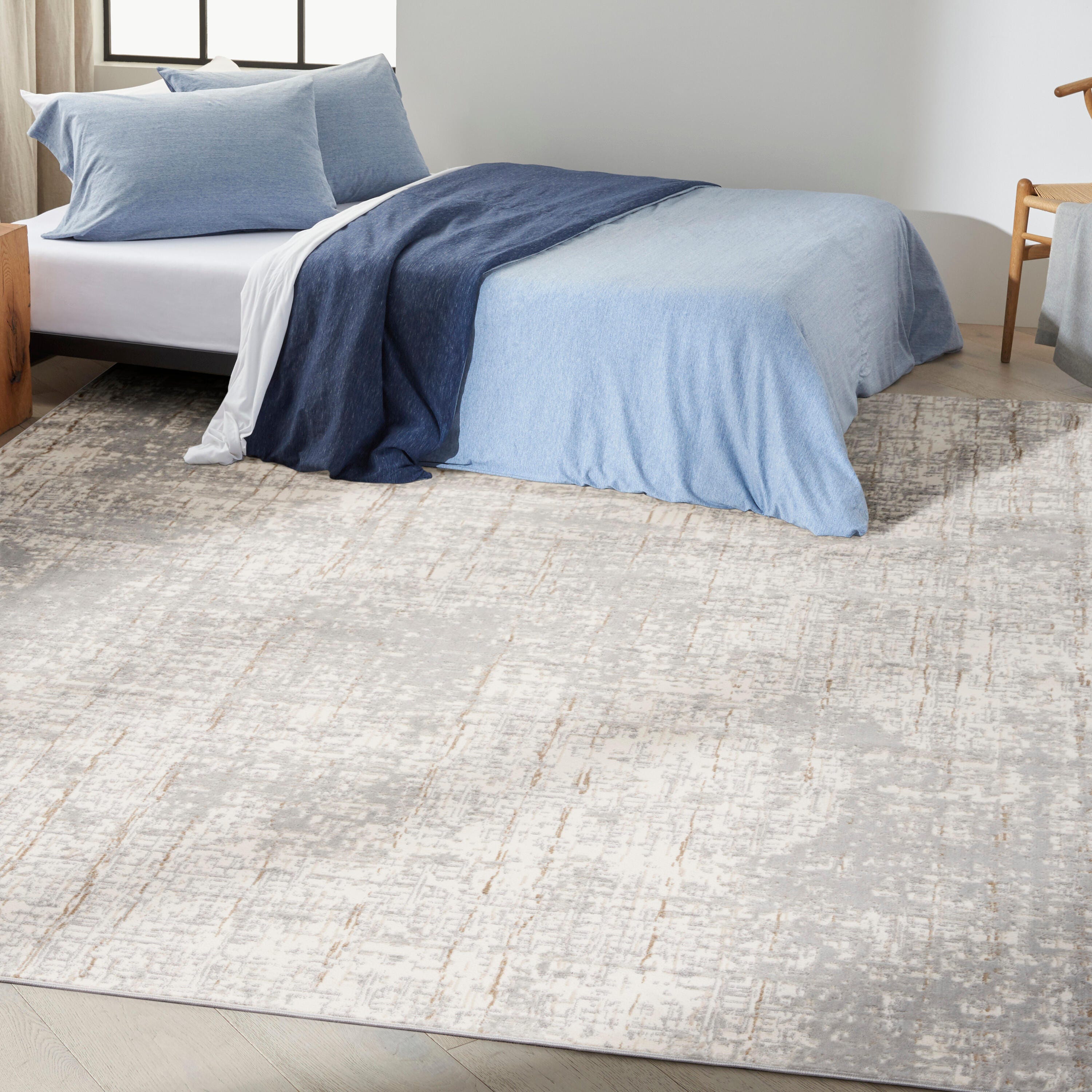 Calvin Klein Rush Neutral 8' x 10' Area Rug, Cream, rollover