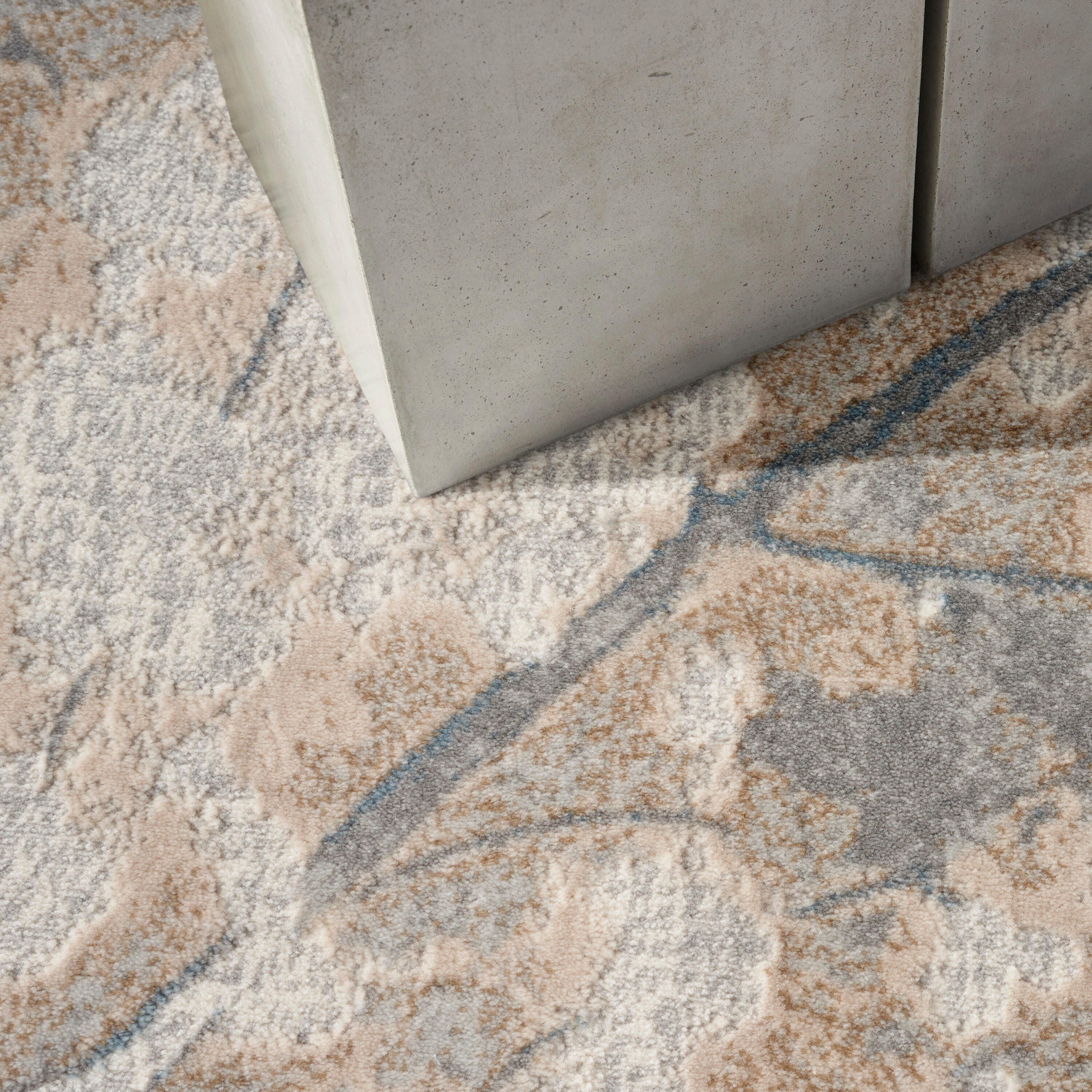Calvin Klein Rush Nature 5'3" x 7'3" Area Rug, Gray/Brown, large