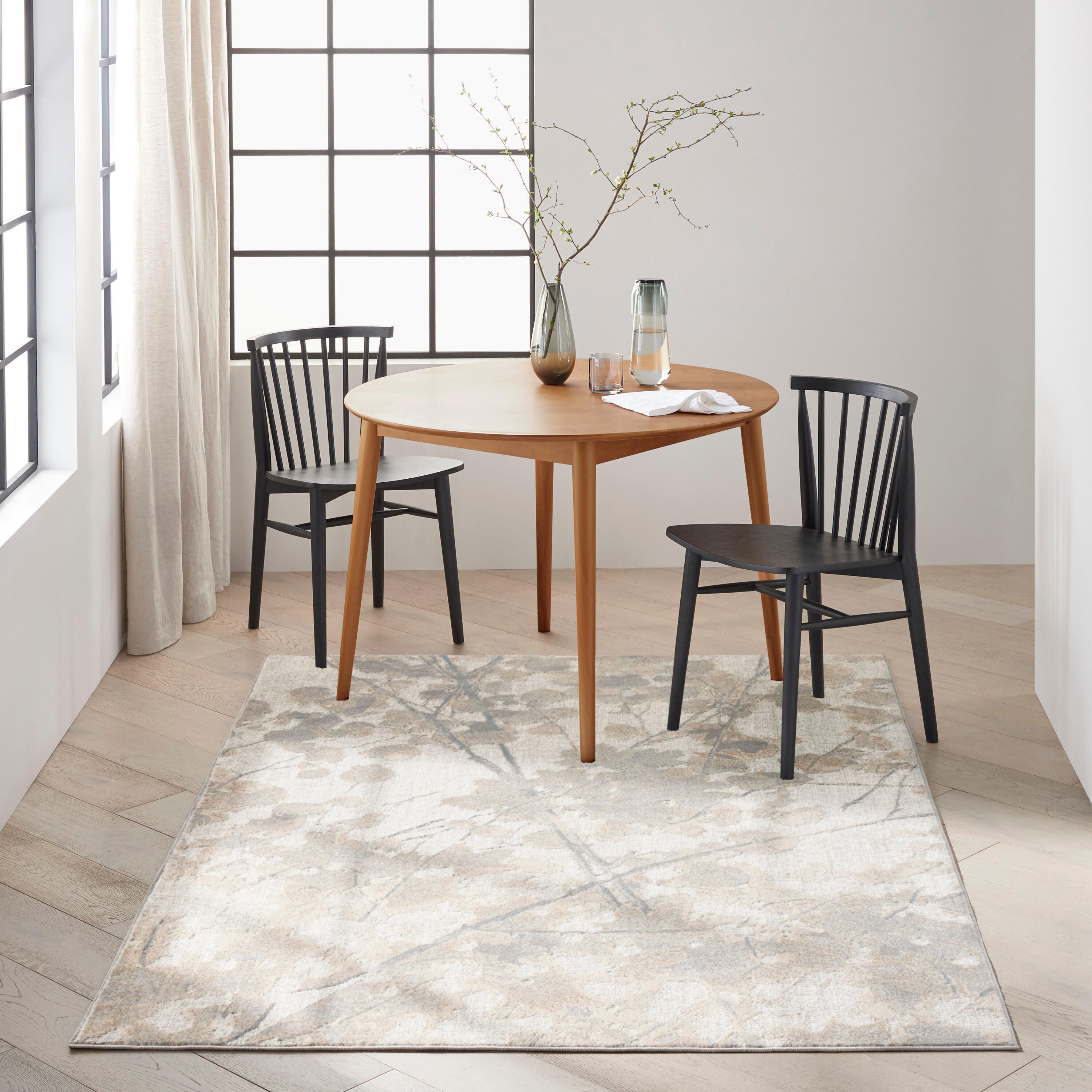 Calvin Klein Rush Nature 5'3" x 7'3" Area Rug, Gray/Brown, large