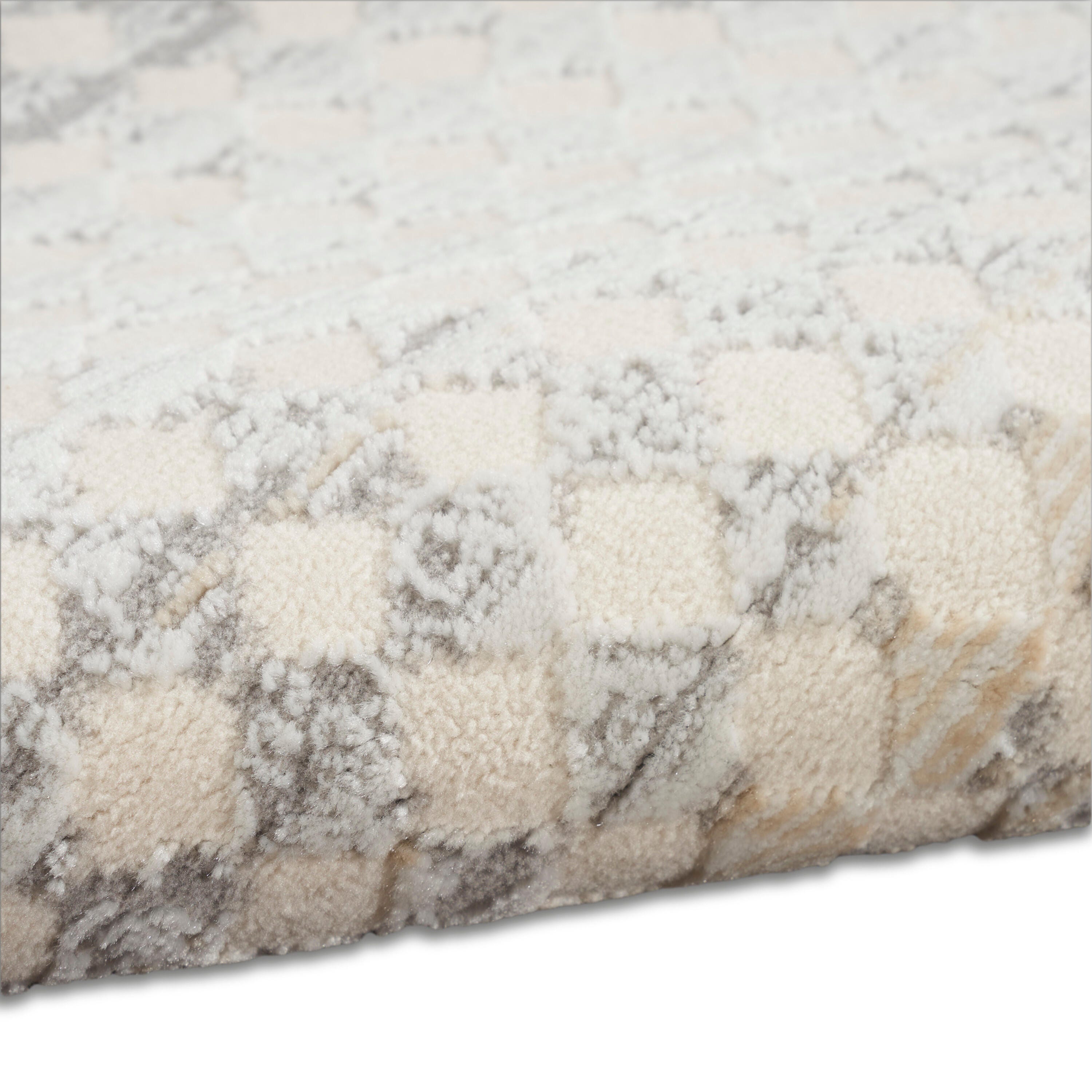 Calvin Klein Rush Geometric 3'2" x 5' Accent Rug, Ivory, large