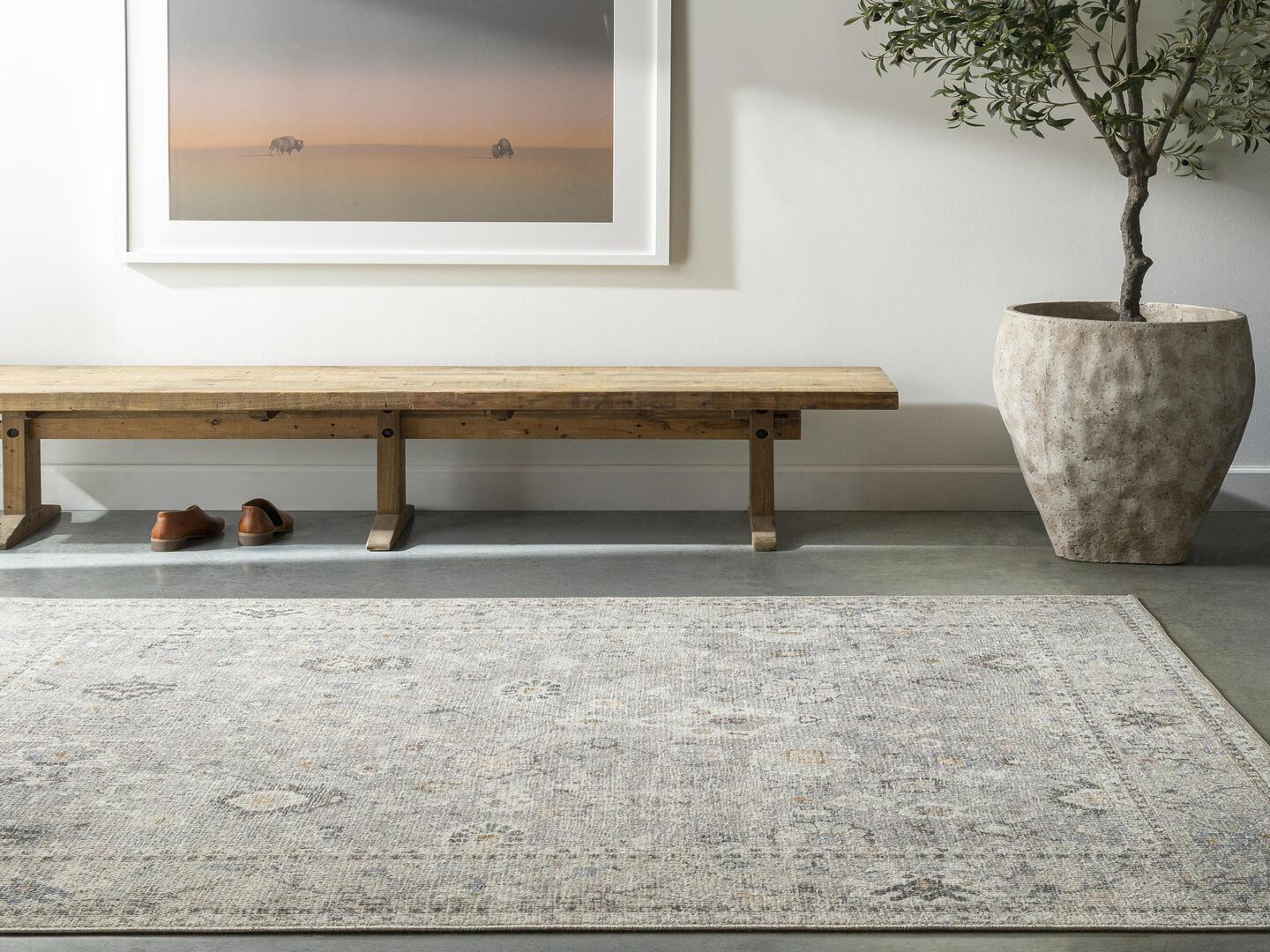 Livabliss x Becki Owens Davina 9'2" 12' Area Rug, Light Gray