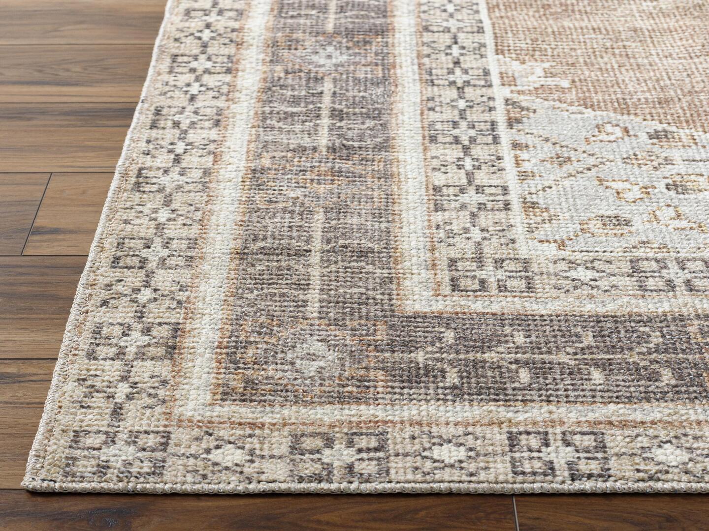 Livabliss Lila 2' x 4' Accent Rug, Tan/Brown, large