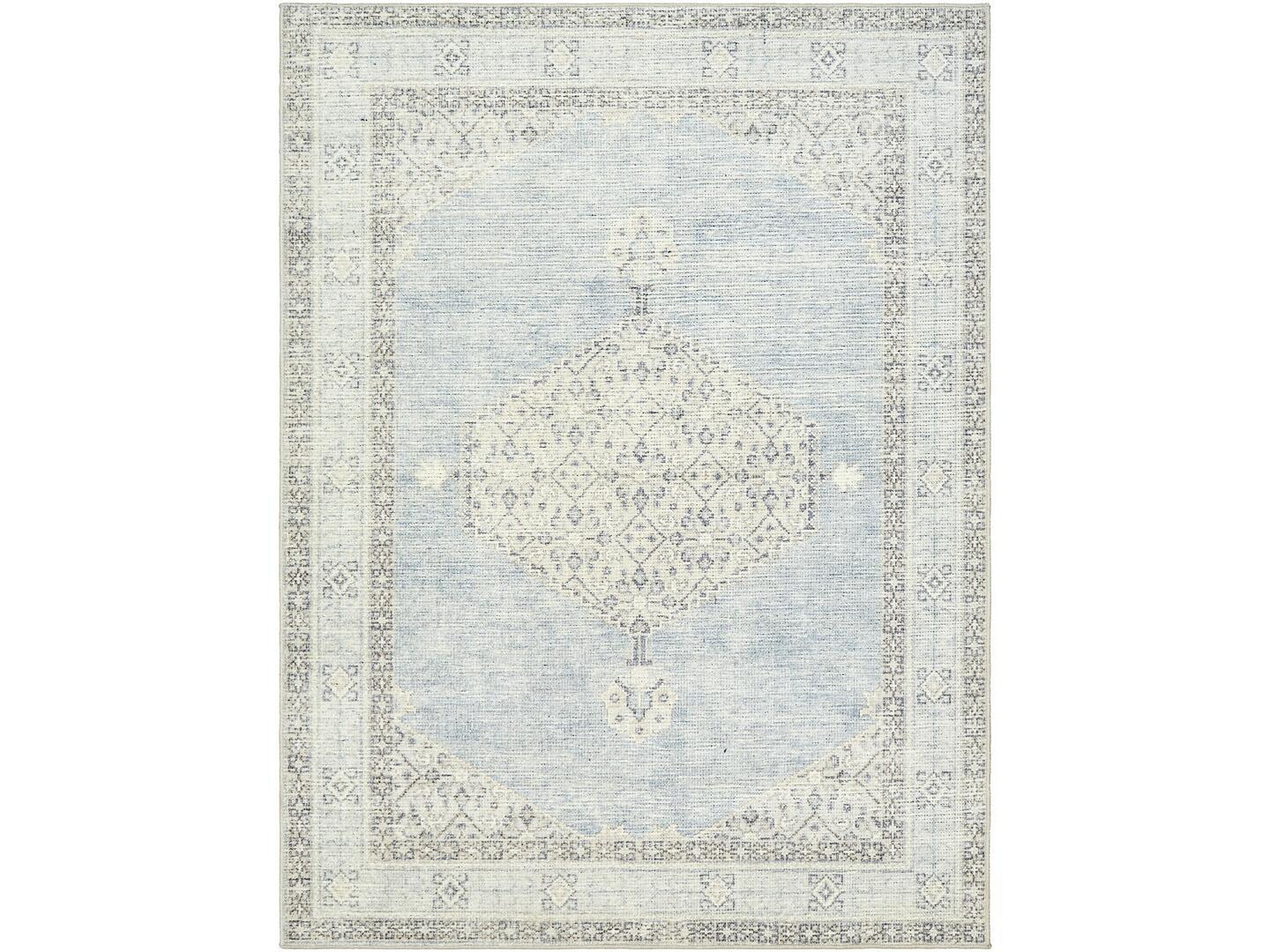 Livabliss Lila 2' x 4' Accent Rug, Denim/Gray, large