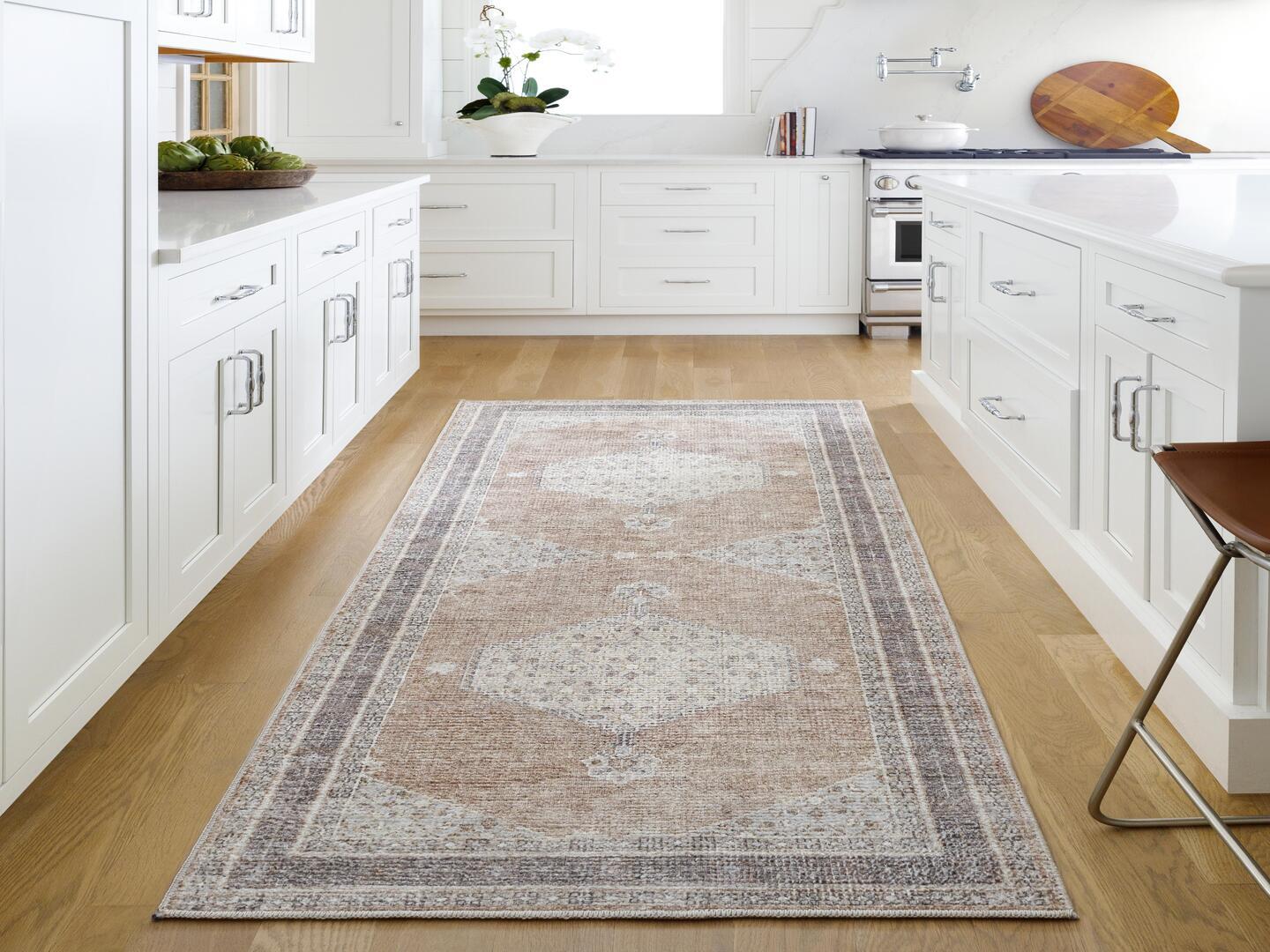 Livabliss Lila 4' x 6' Accent Rug, Tan/Brown, rollover