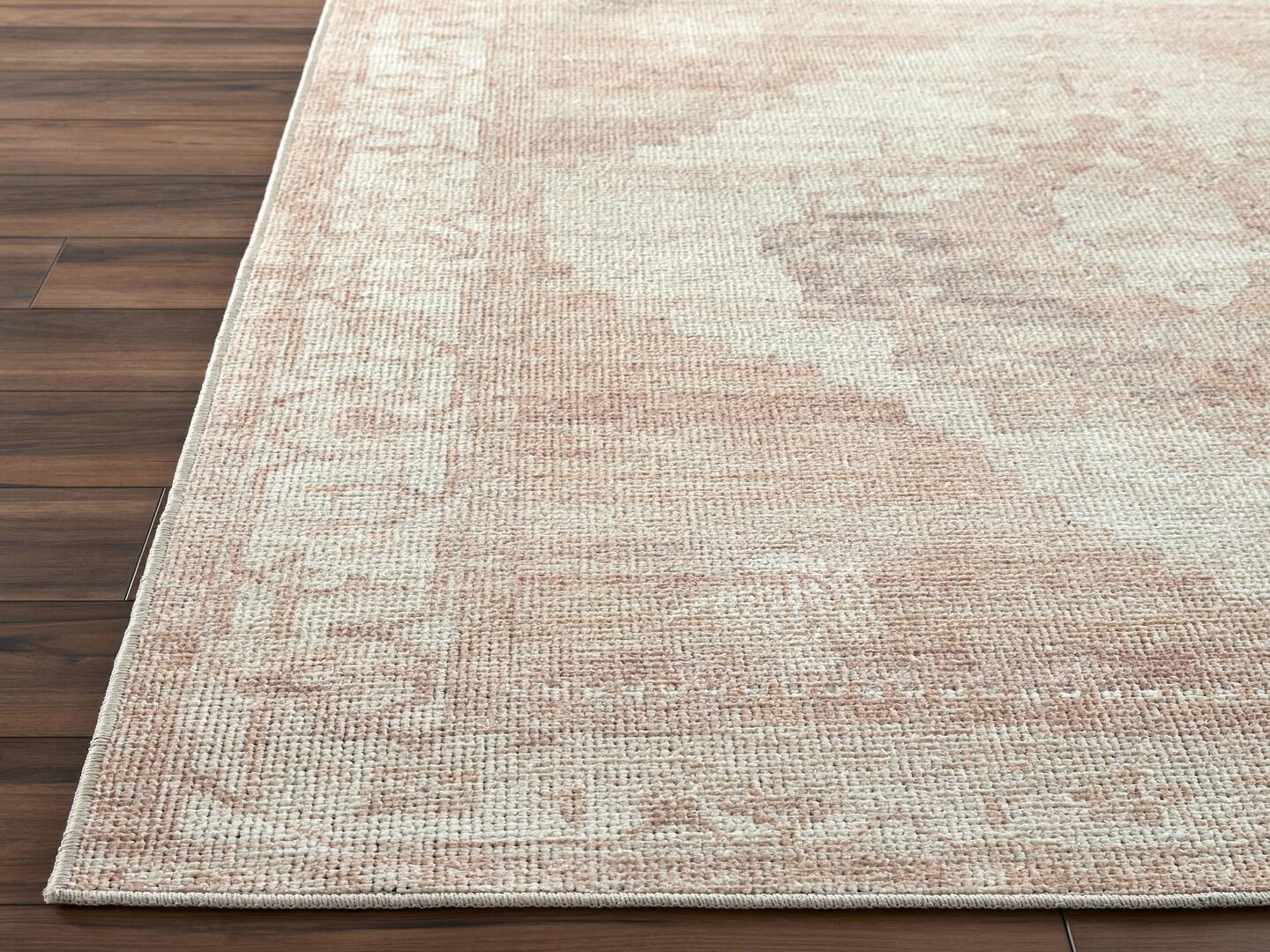 Livabliss Luca 4' x 6' Accent Rug, Dusty Pink, large