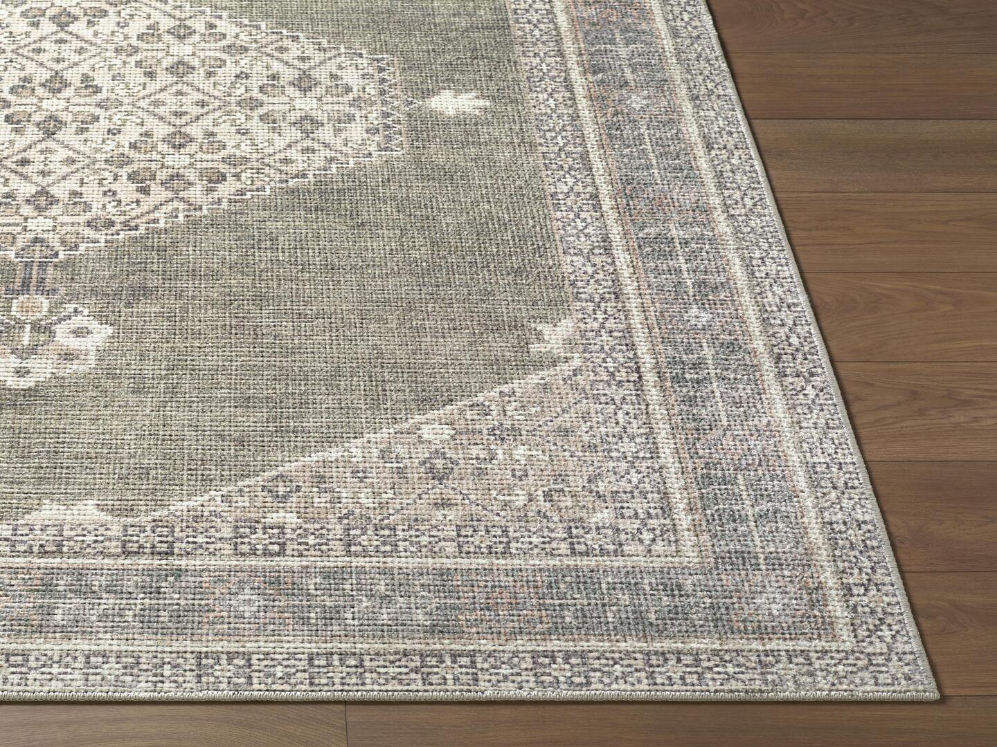 Livabliss Lila 7' x 9' Area Rug, Olive, large