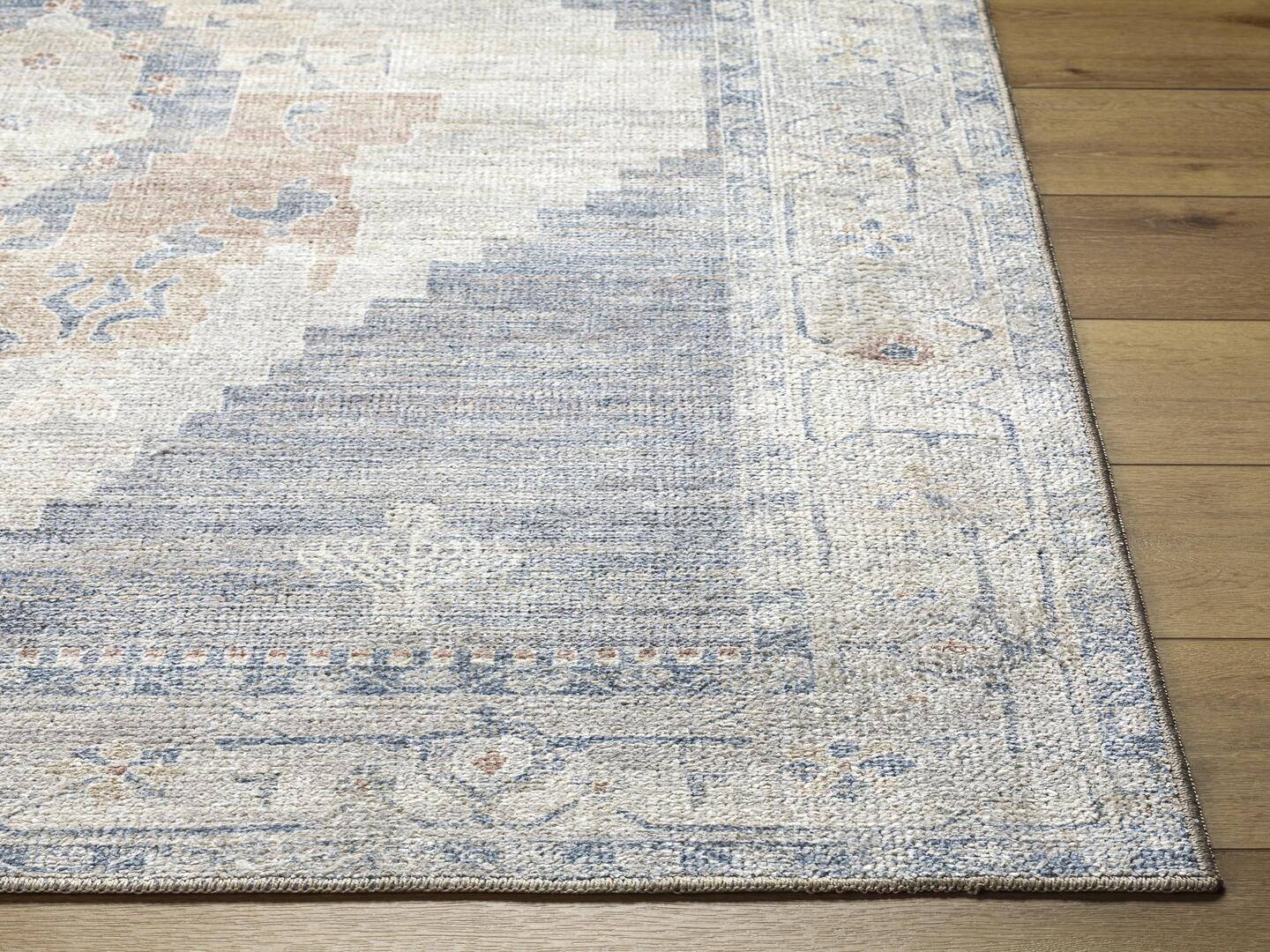 Livabliss Luca 7' x 9' Area Rug, Denim, large