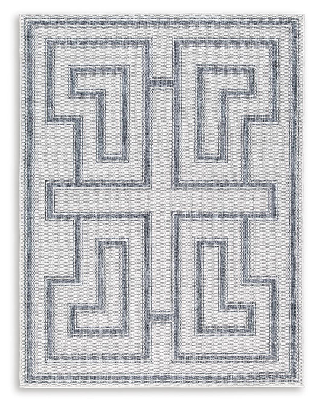 Matinwood 8' x 10' Rug, Ivory/Charcoal, large