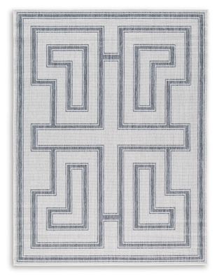 Matinwood 8' x 10' Rug, Ivory/Charcoal, large