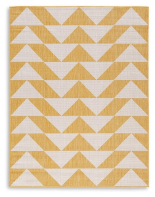 Thomley 8' x 10' Rug, Ivory/Yellow, large