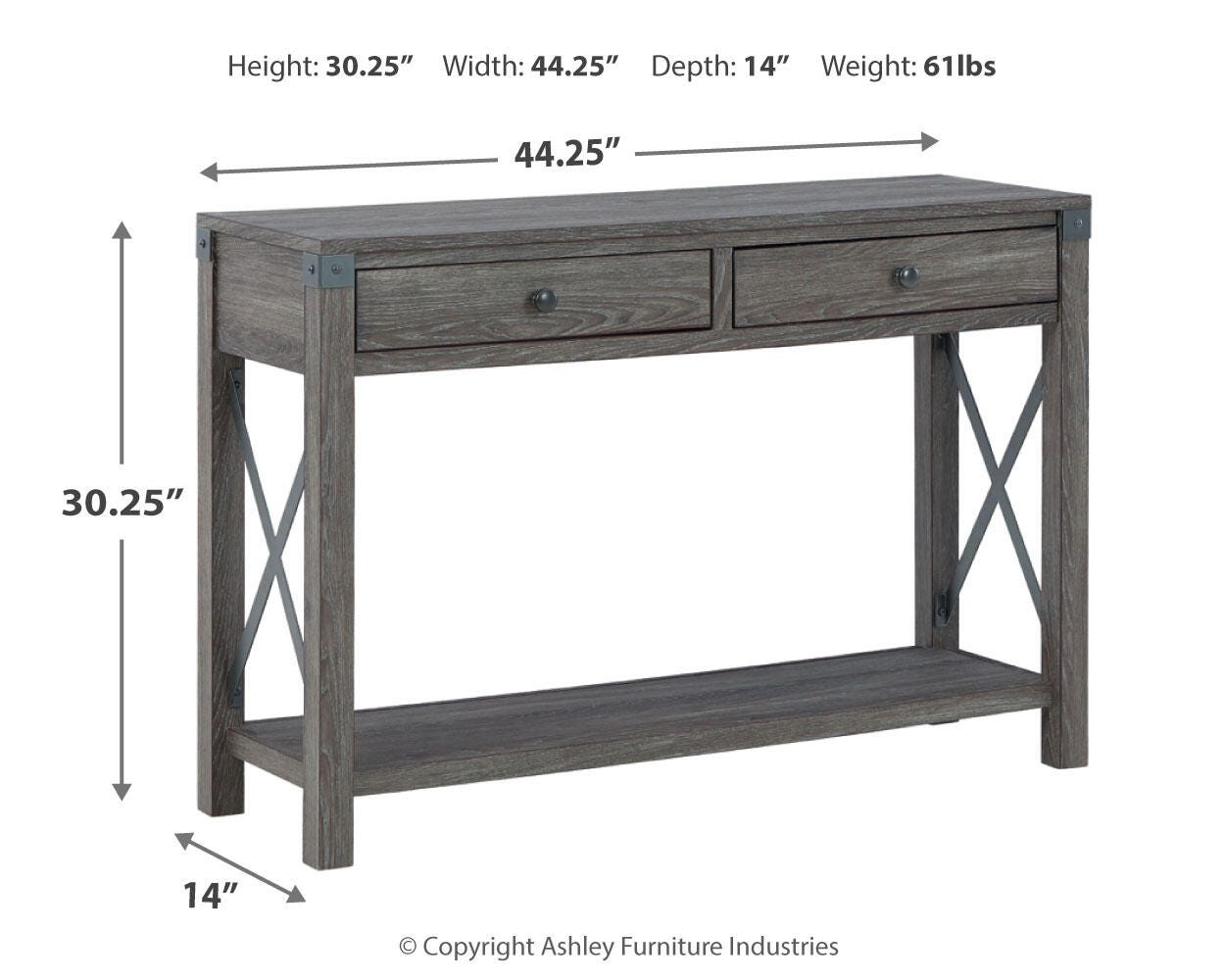 Freedan Sofa/Console Table - image 8