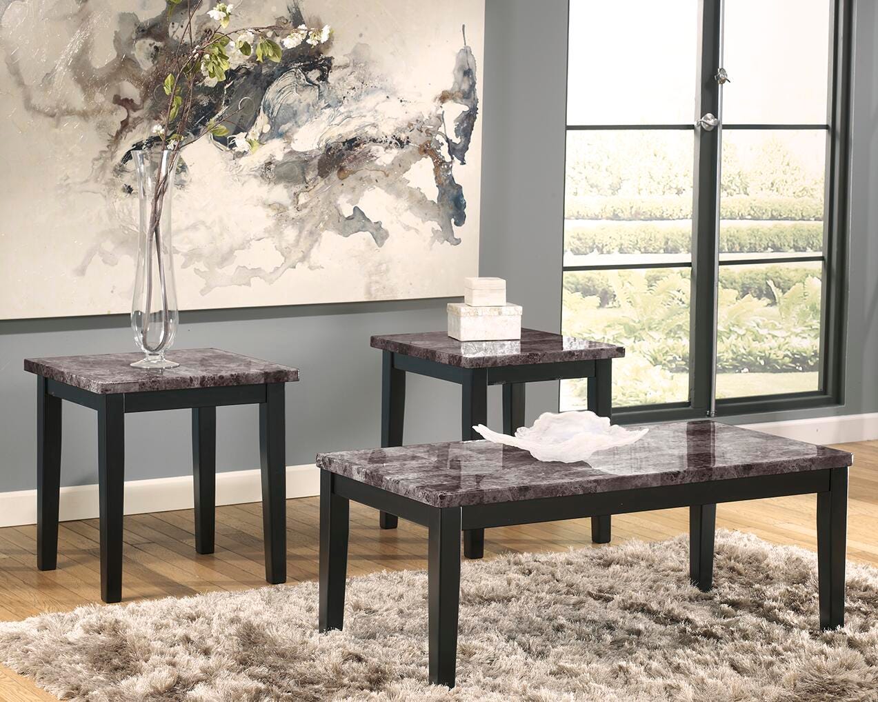 Maysville Table (Set of 3), Black, large
