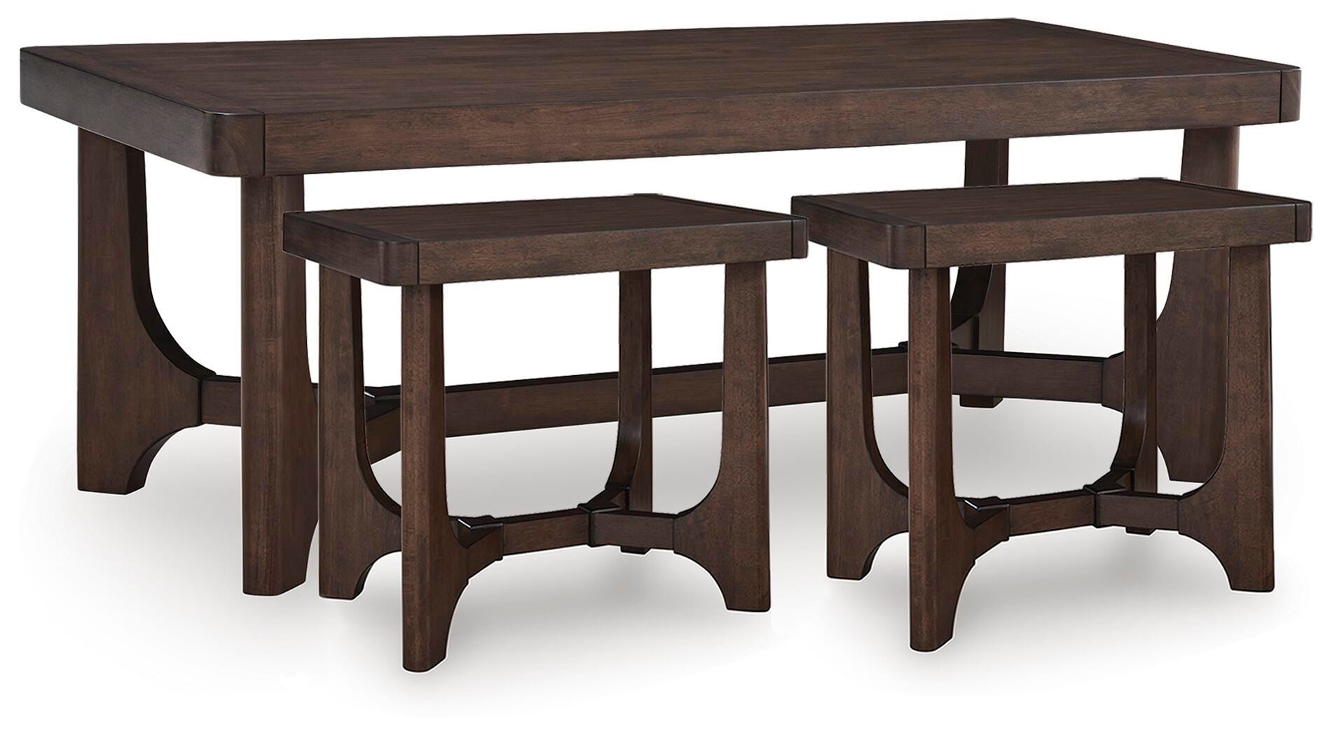Korestone Coffee Table with 2 End Tables, , large