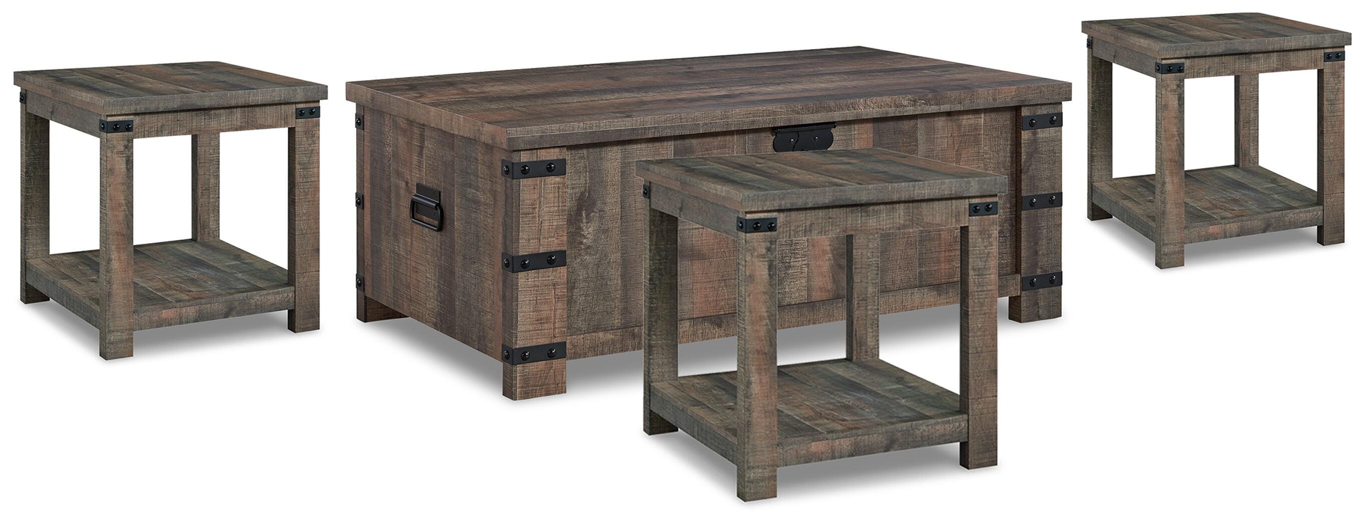 Hollum Coffee Table and 3 End Tables - image 1