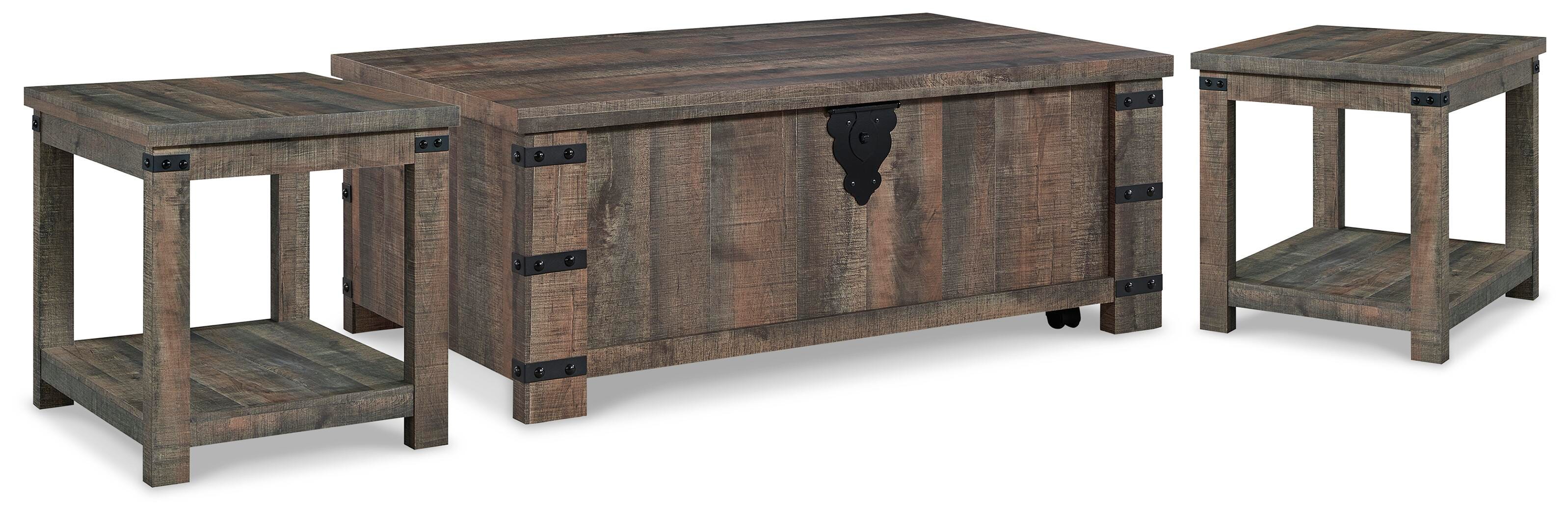 Mesa de centro con elevador Hollum y 2 mesas auxiliares - image 1