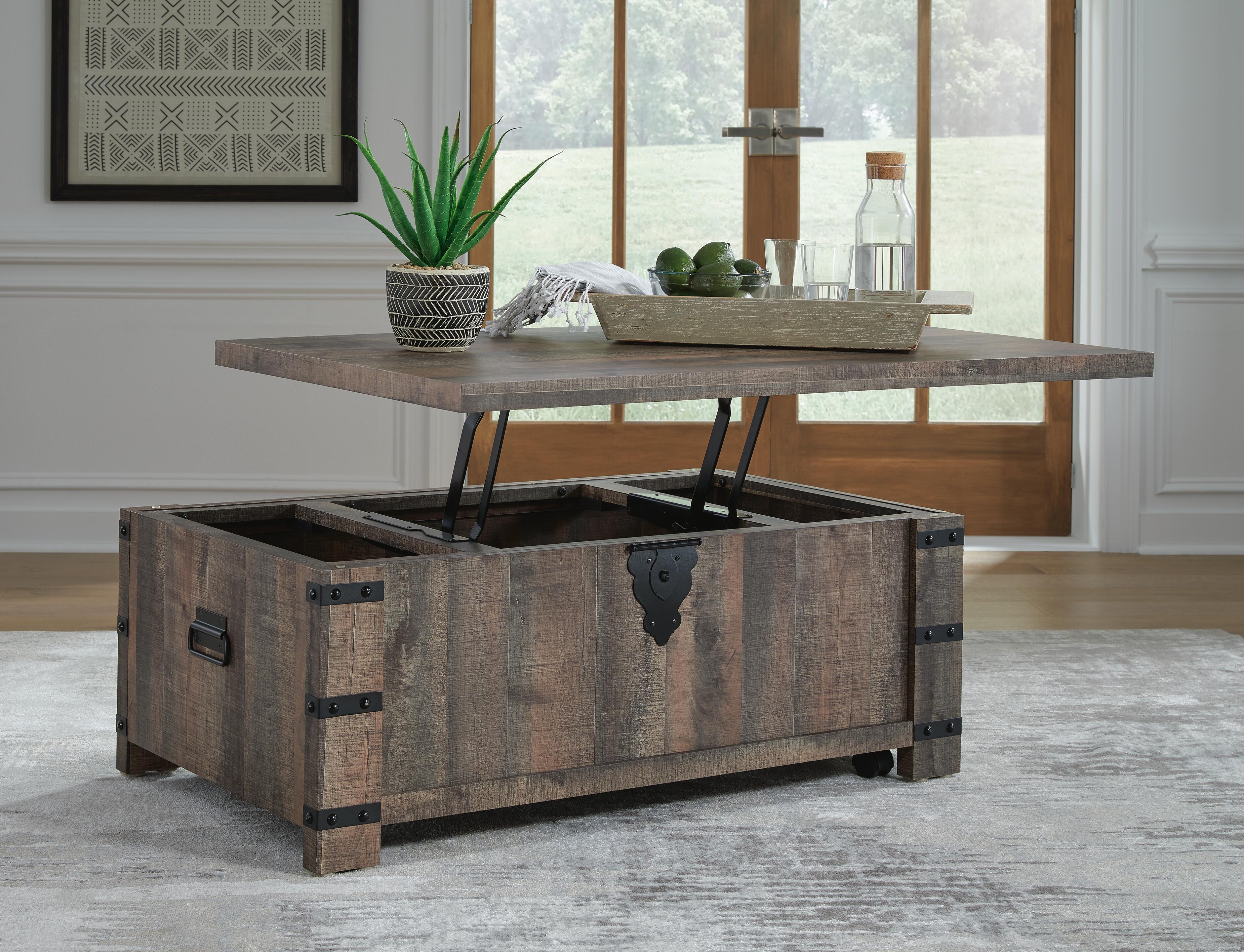 Hollum Lift-top Coffee Table and 2 End Tables - image 14