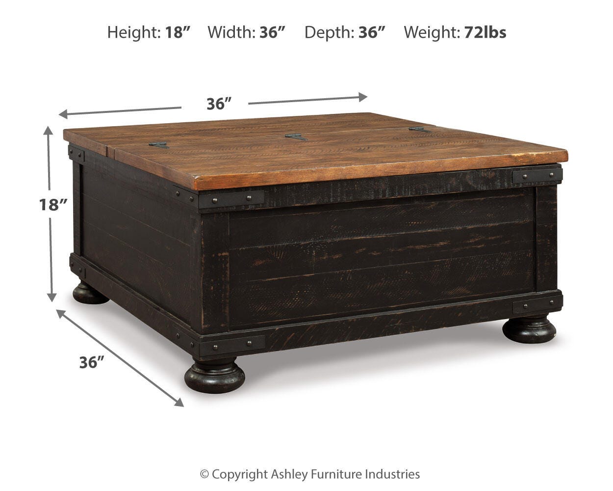 Valebeck Coffee Table with Lift Top - image 4