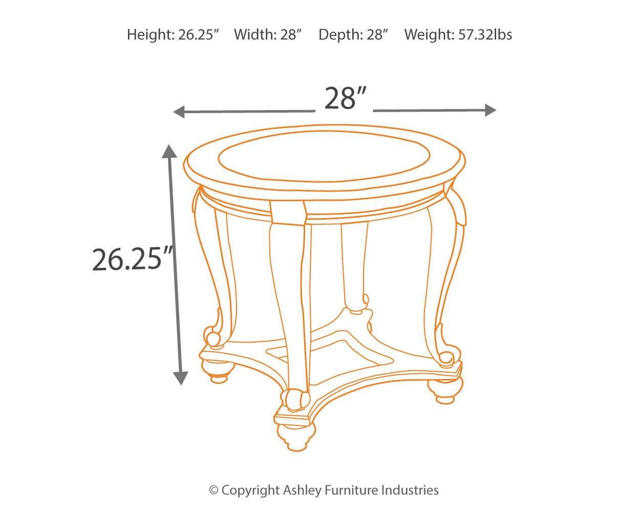 Norcastle End Table, , large