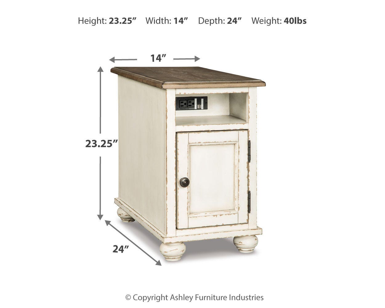 Realyn Chairside End Table - image 4
