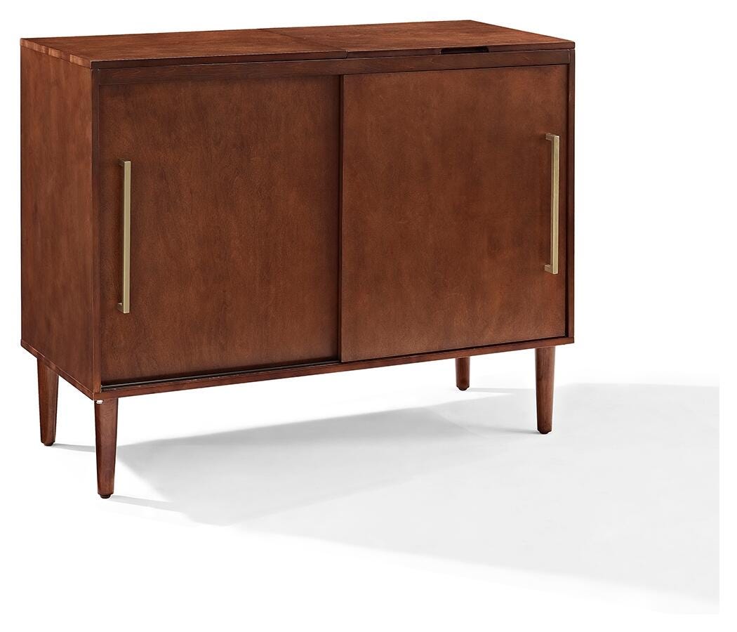 Turntable Media Console, Mahogany, large