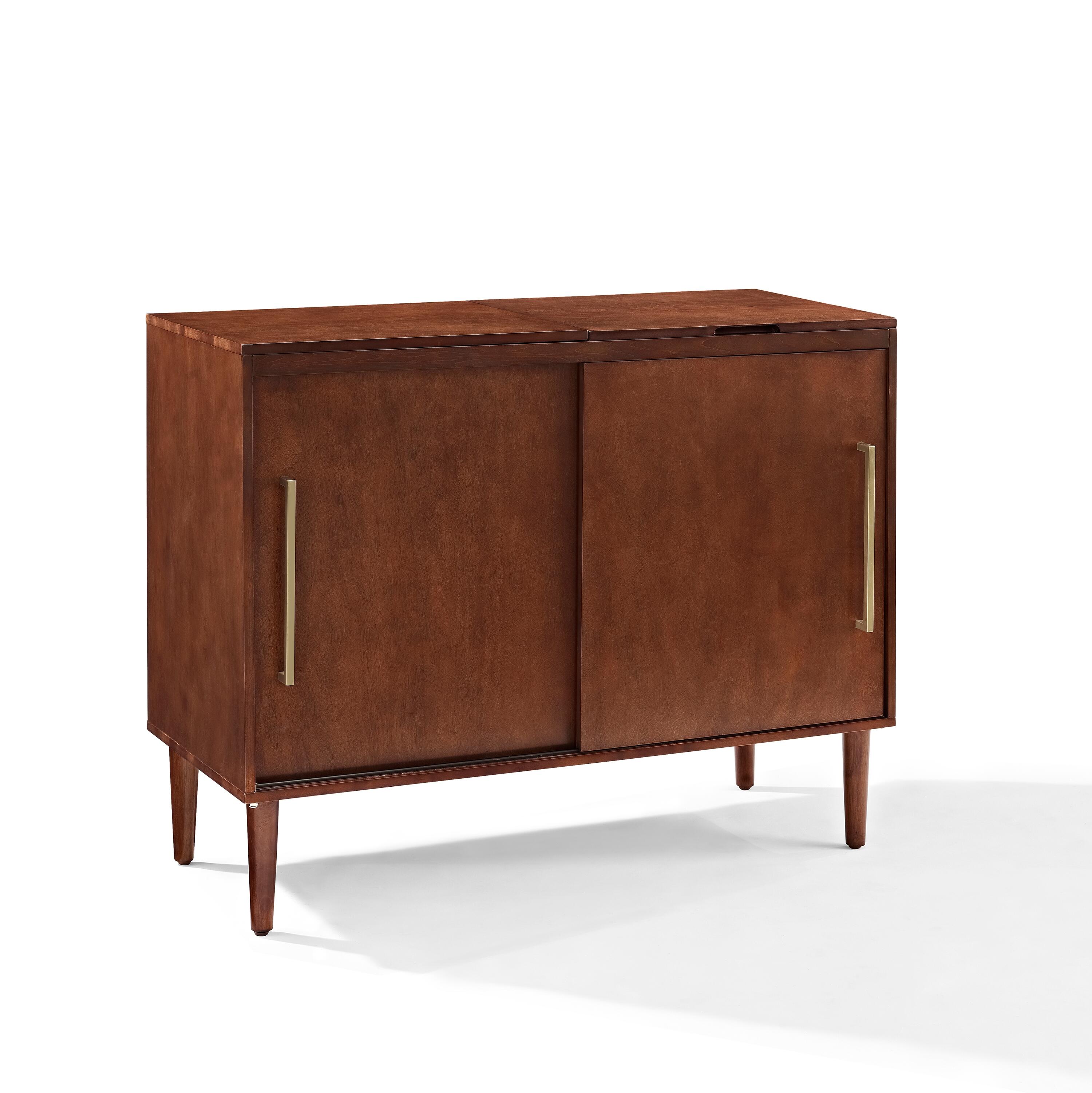 Turntable Media Console, Mahogany, large
