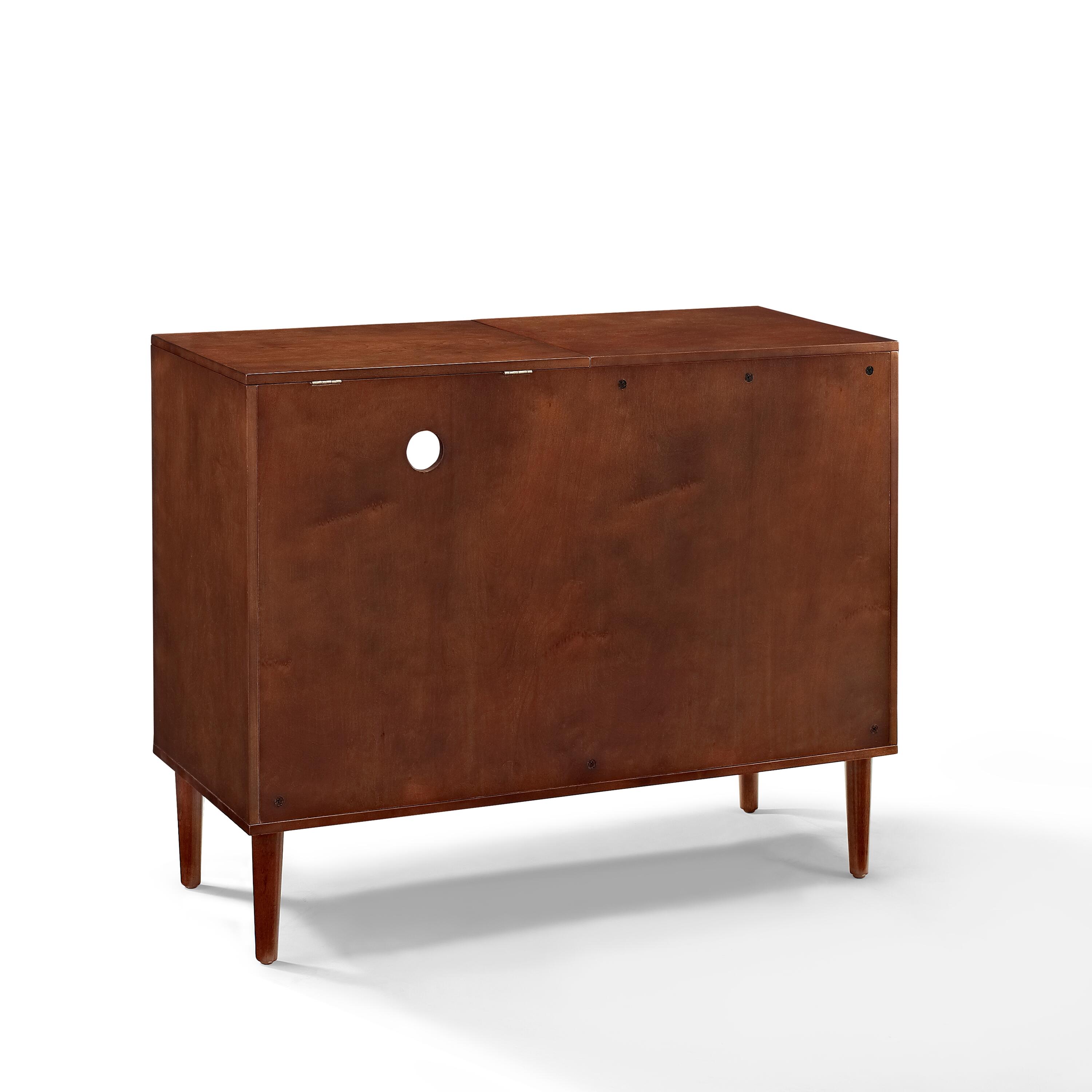 Turntable Media Console, Mahogany, large