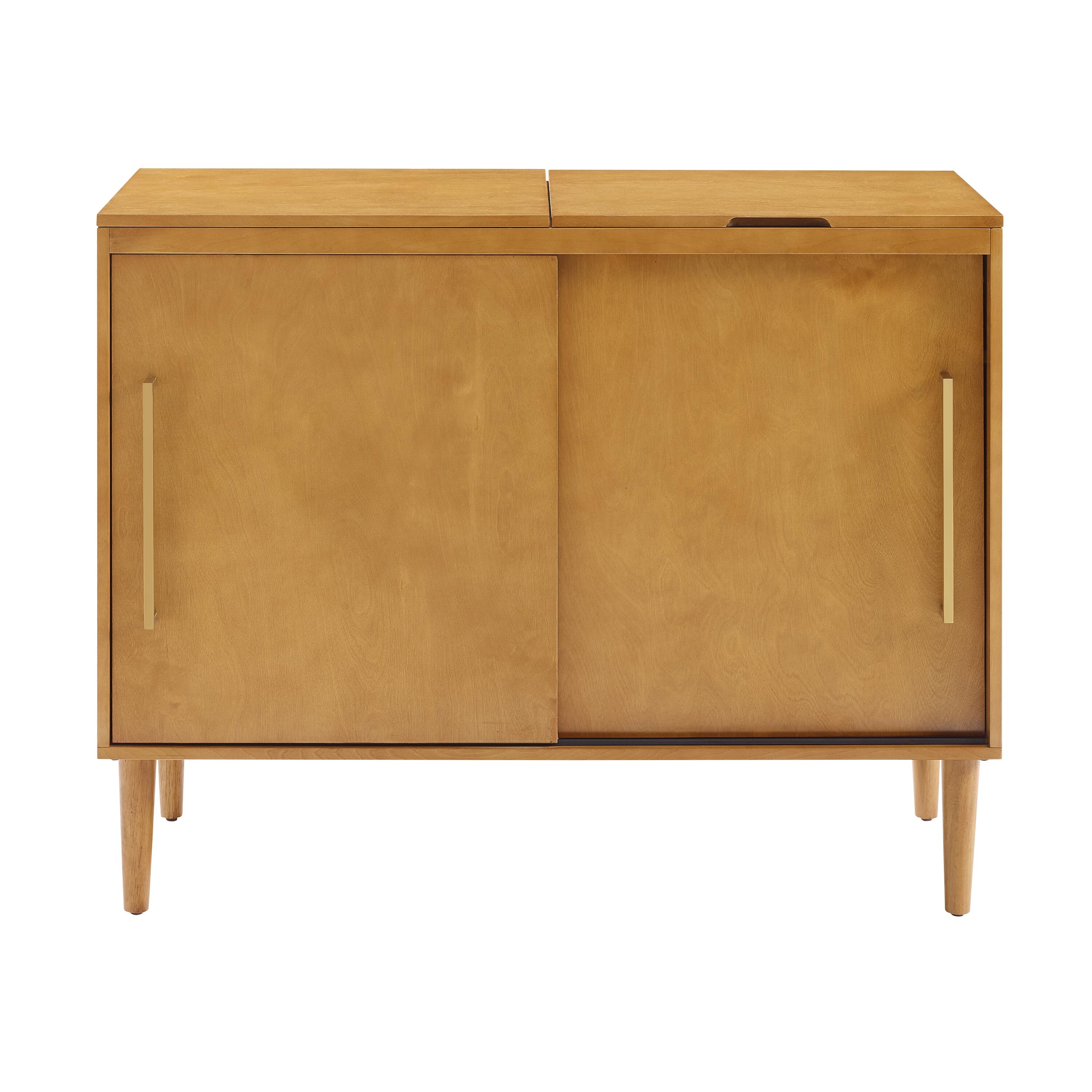 Turntable Media Console, Acorn, large