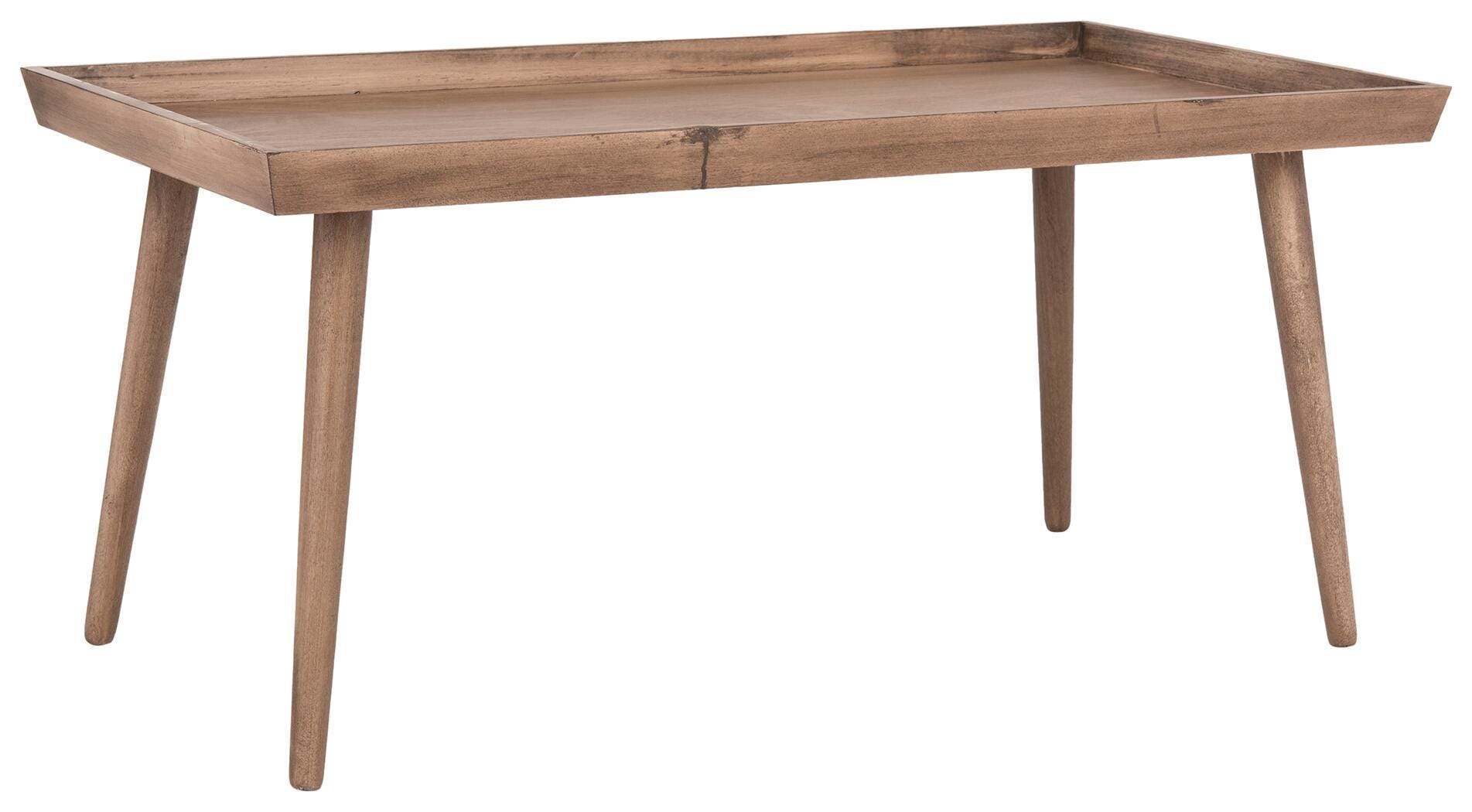 Tray Top Coffee Table, Brown, large