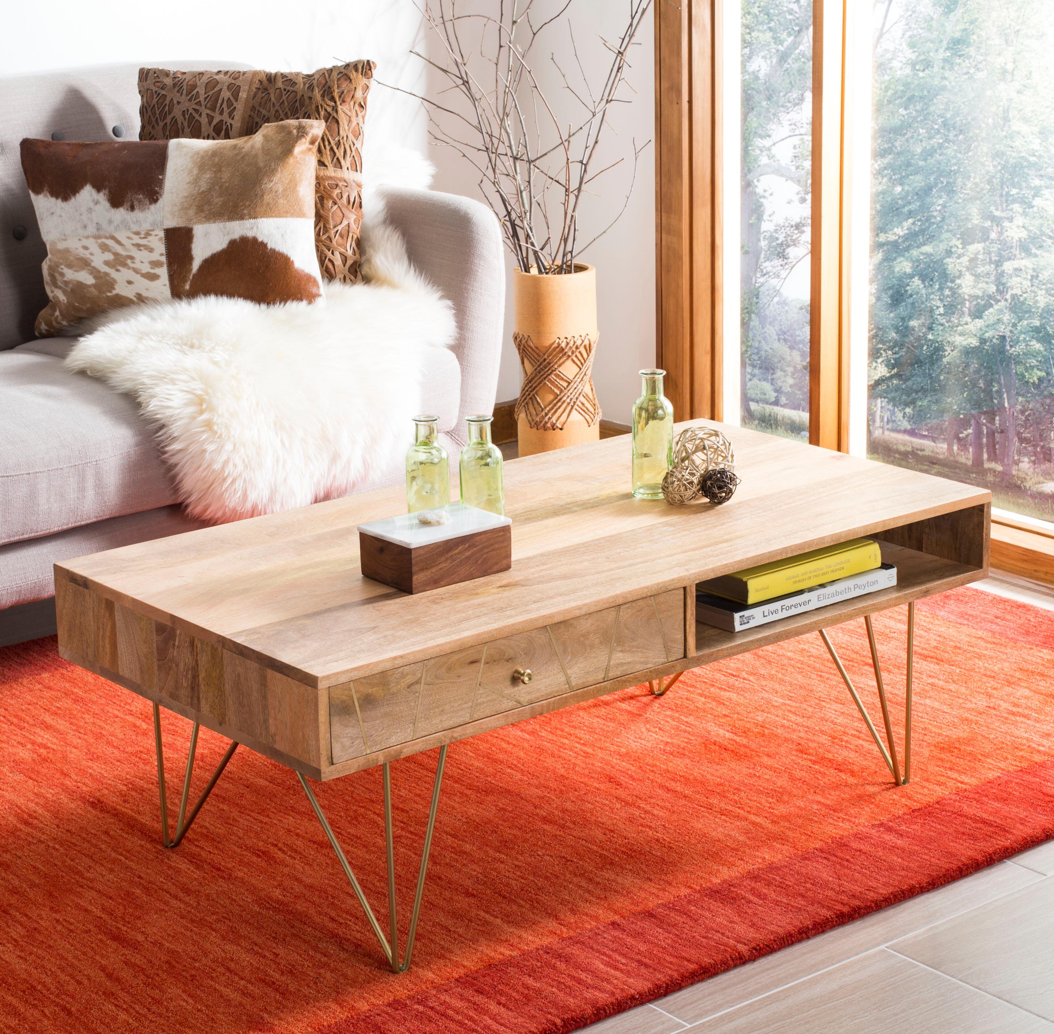 Mango Finish Coffee Table, , large