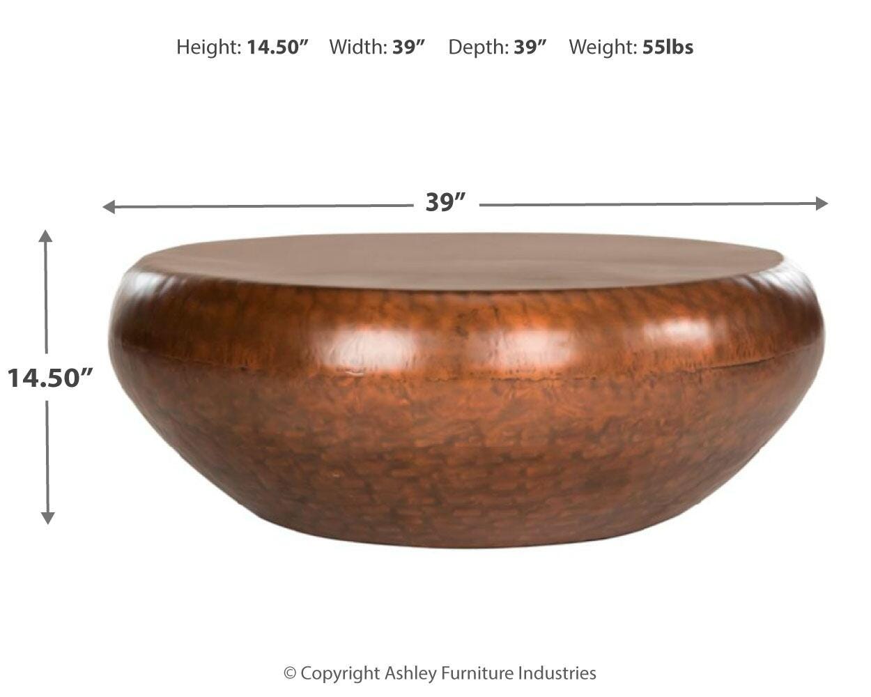 Antique Finish Coffee Table, , large