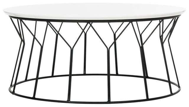 Safavieh Metal Coffee Table, White