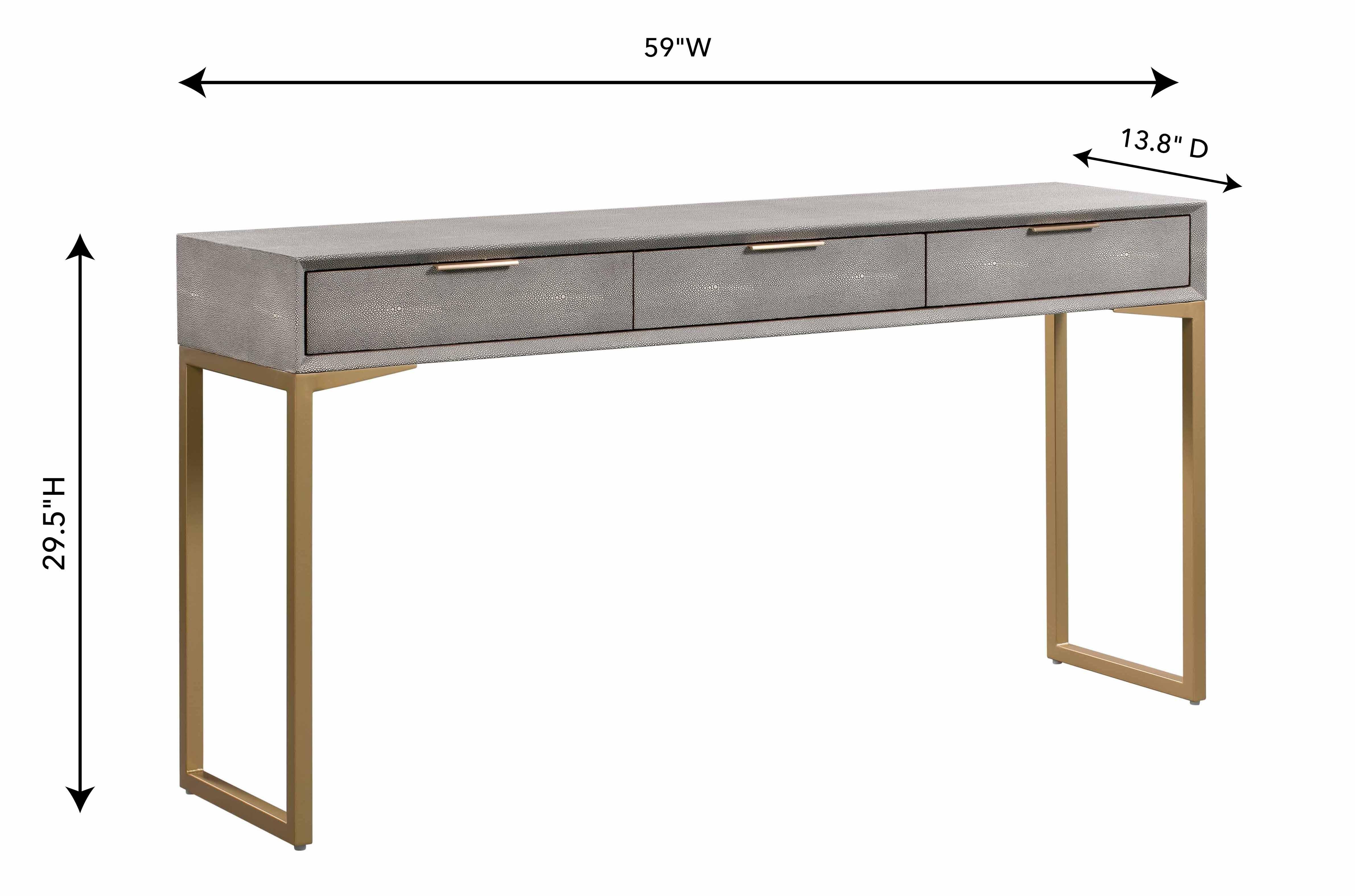 Pesce Pesce Shagreen Console Table, , large