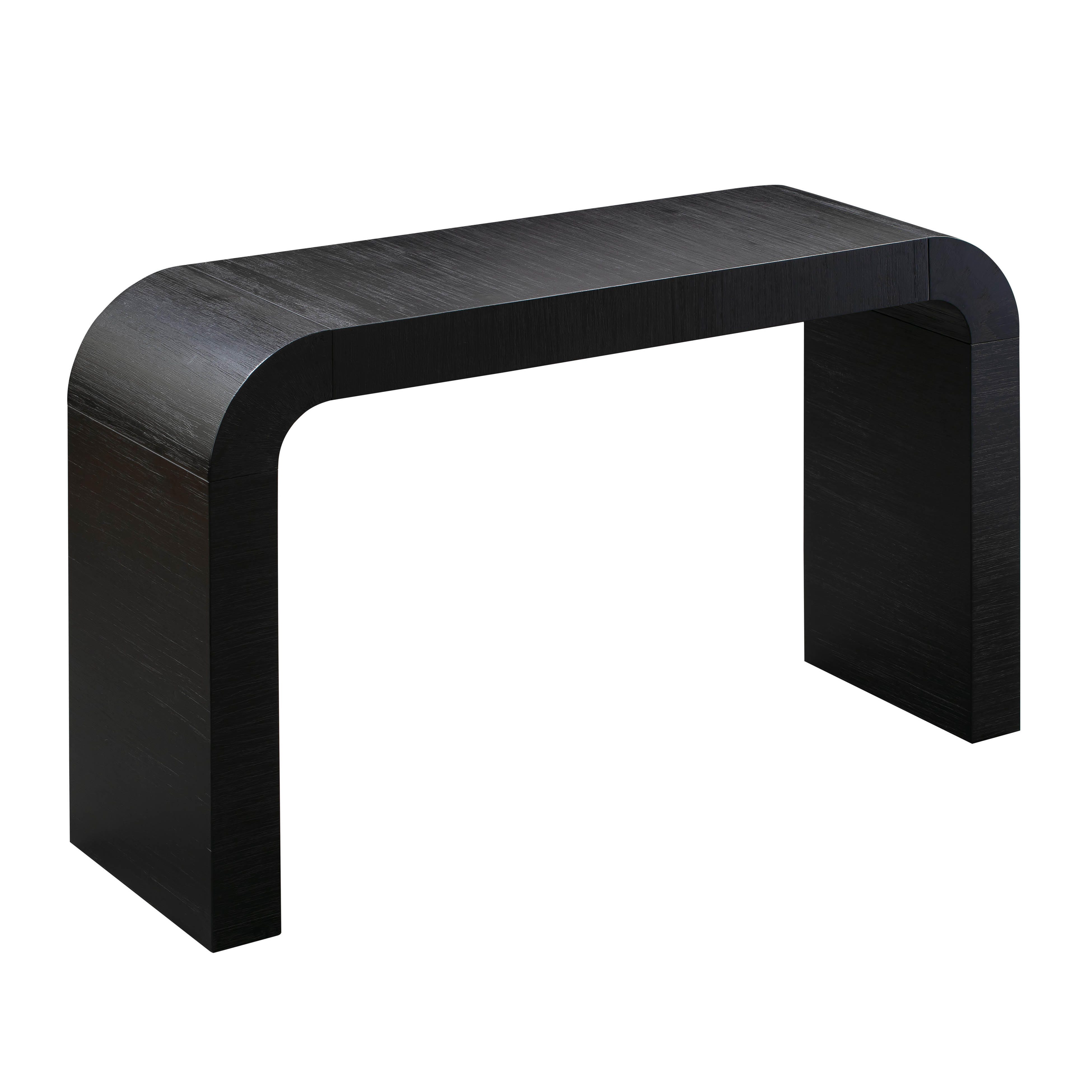 TOV Hump Black Console Table, Black, large