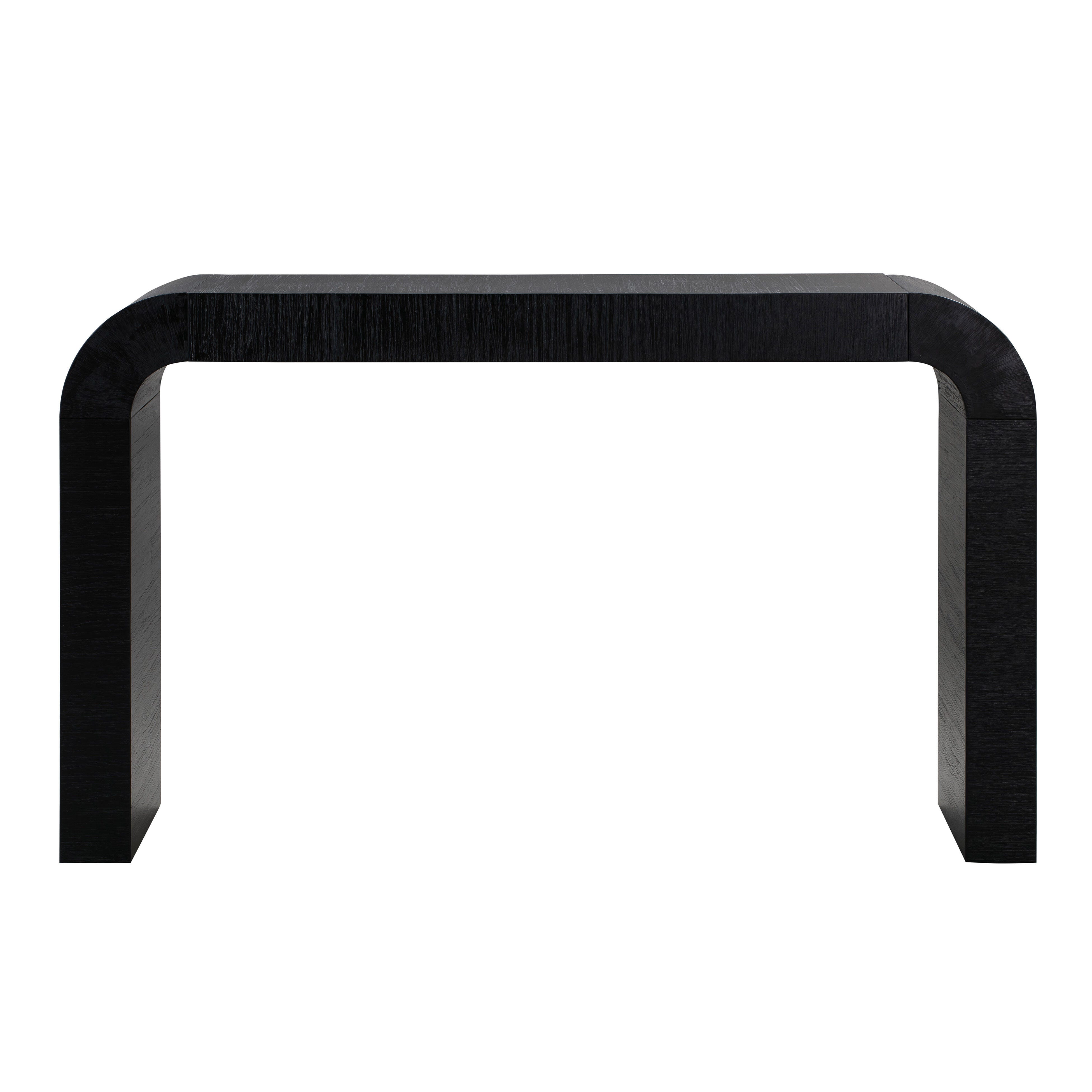 TOV Hump Black Console Table, Black, large