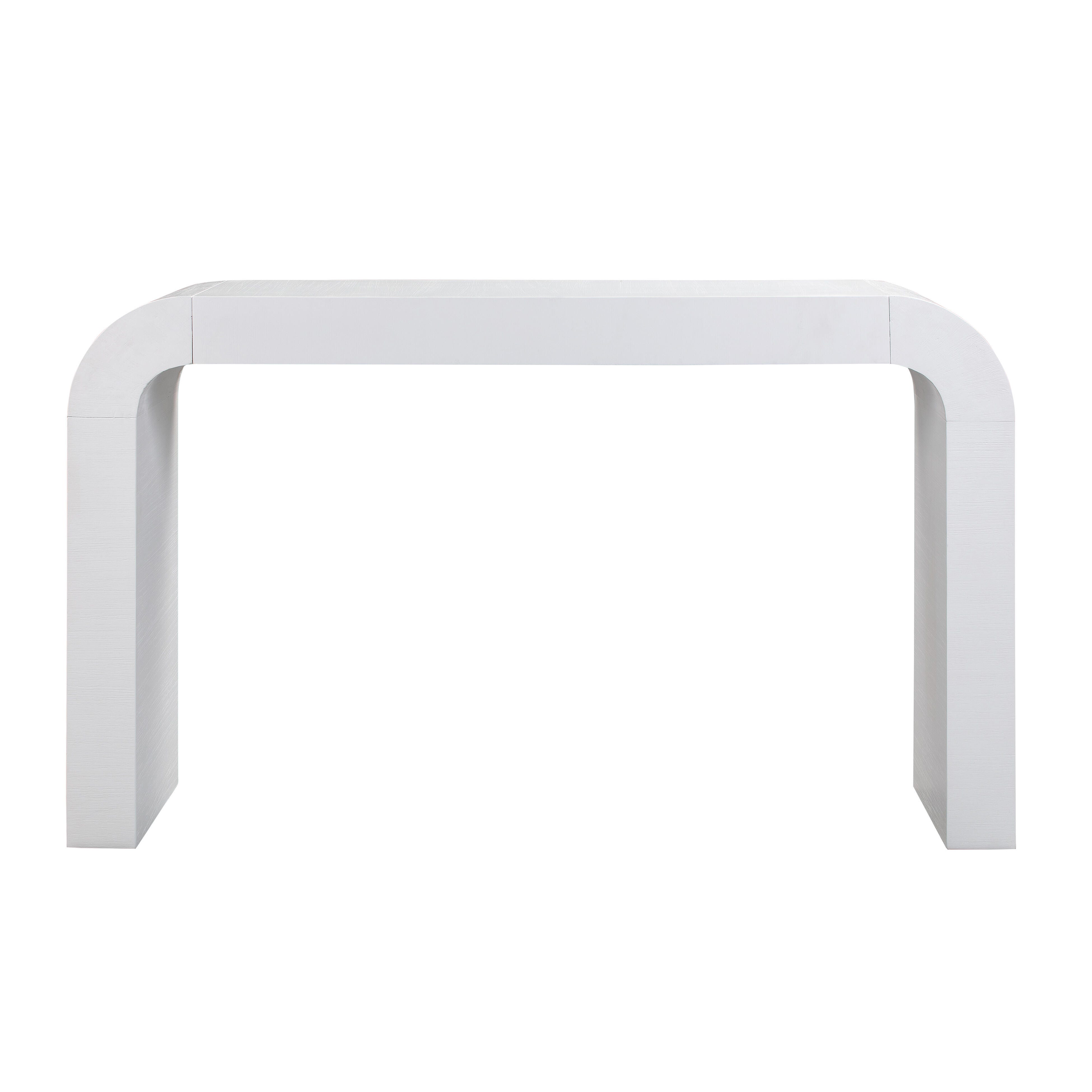 TOV Hump White Console Table, White, large