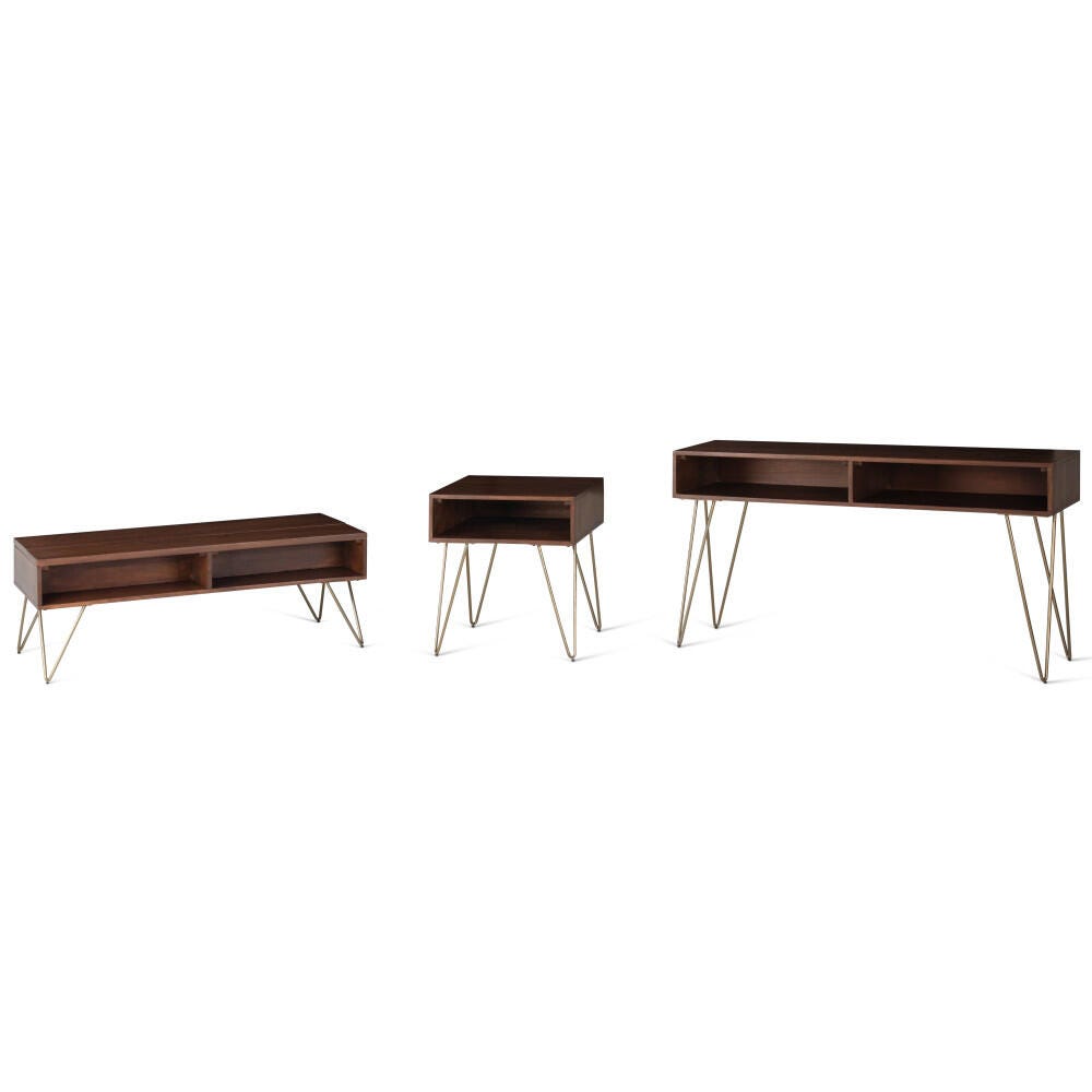Simpli Home Contemporary Lift Top Coffee Table, Umber Brown, large