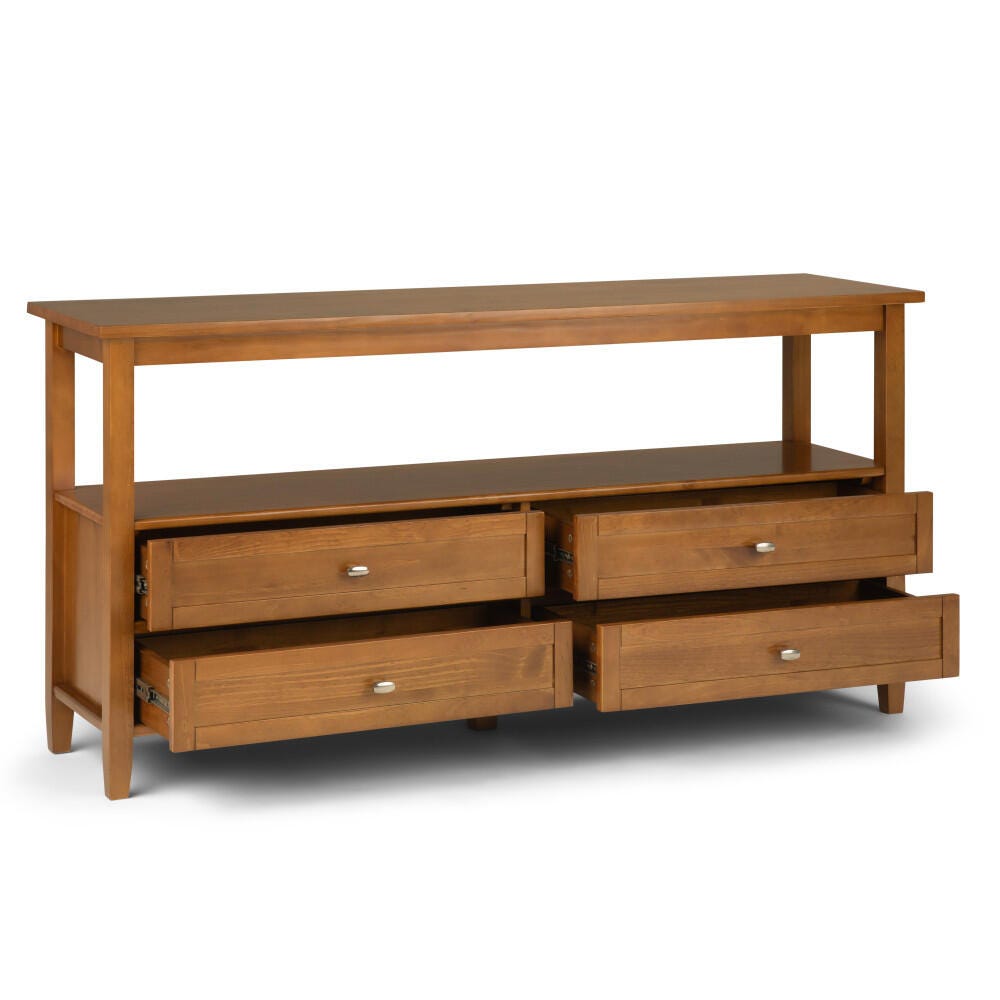 Simpli Home Rustic Wide Console Sofa Table, , large