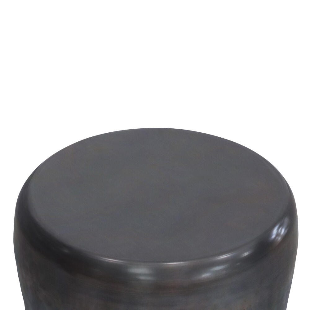 Garvy Metal Accent Side Table, Antique Copper, large