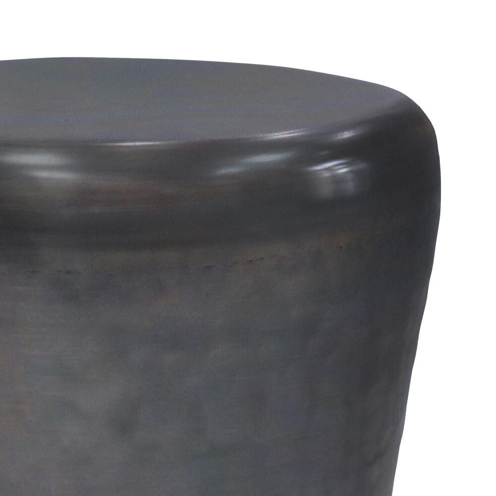 Garvy Metal Accent Side Table, Antique Copper, large