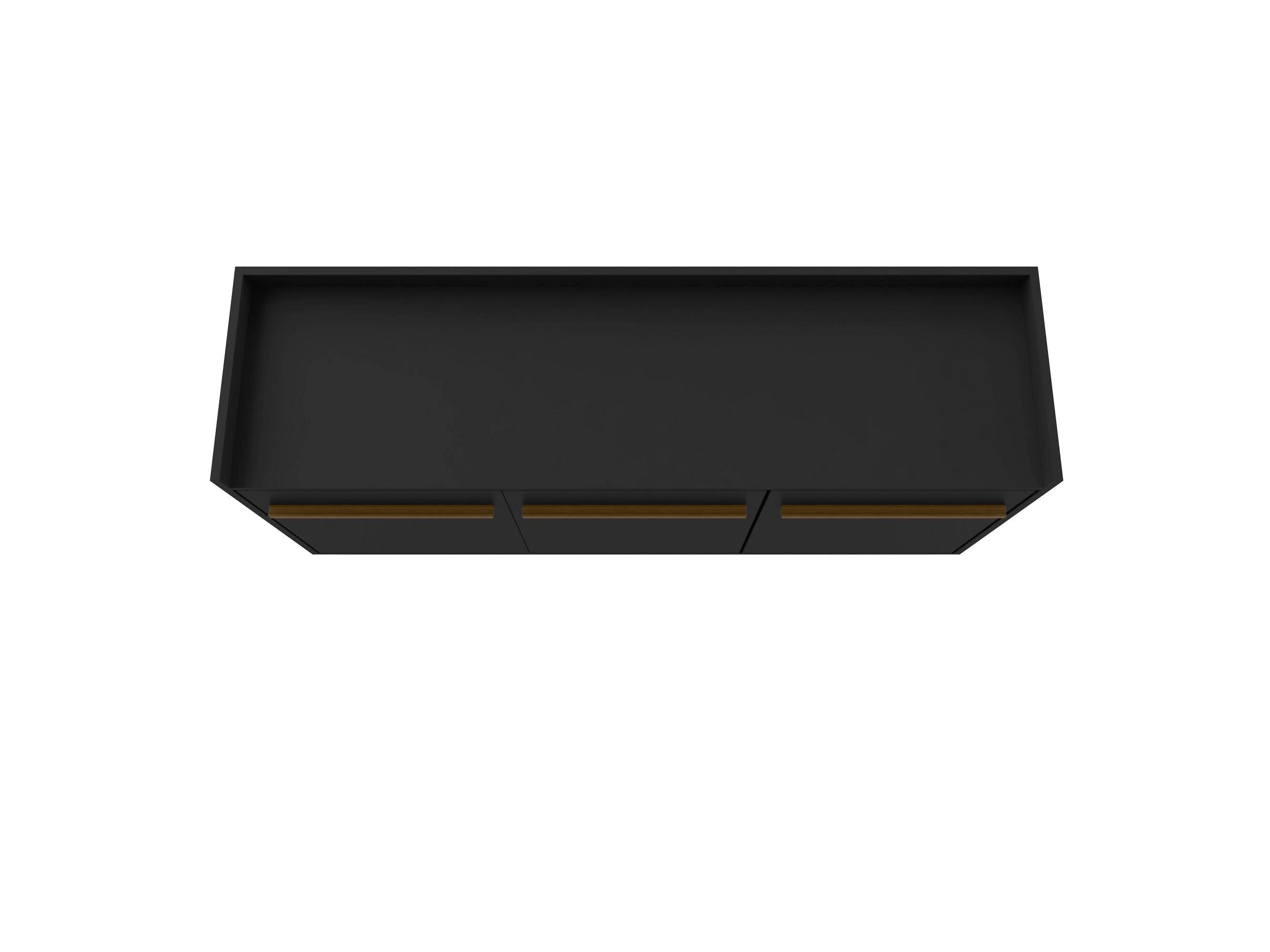 Manhattan Comfort Bradley Buffet Stand Black, Black, large