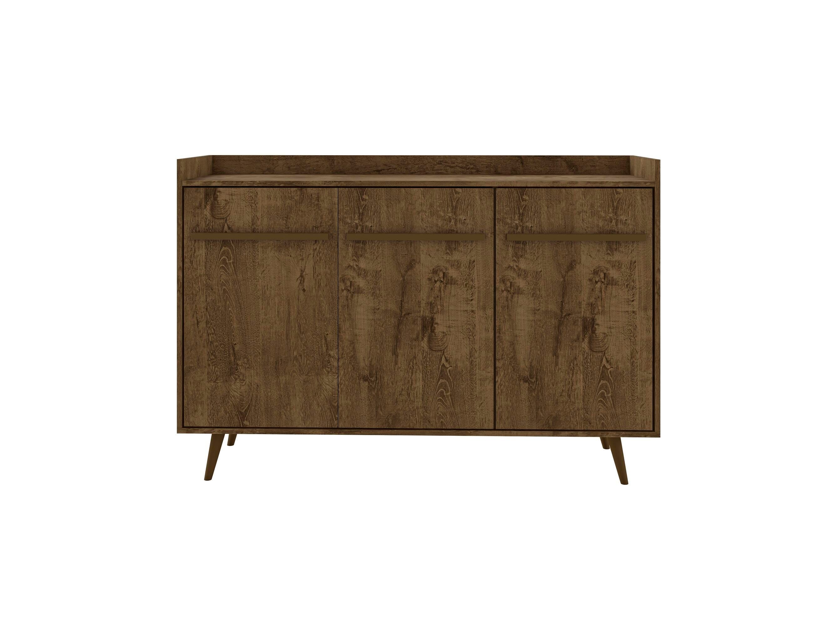Manhattan Comfort Bradley Buffet Stand Rustic Brown, Rustic Brown, large