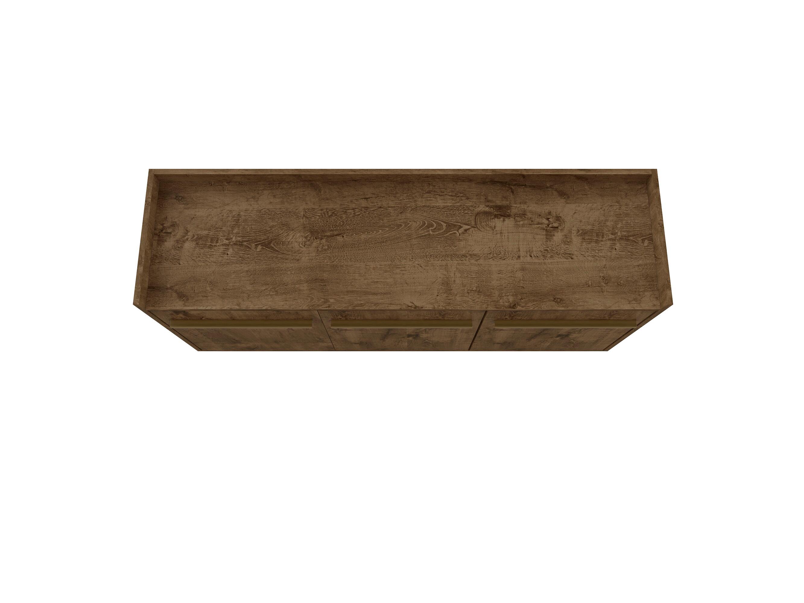Manhattan Comfort Bradley Buffet Stand Rustic Brown, Rustic Brown, large