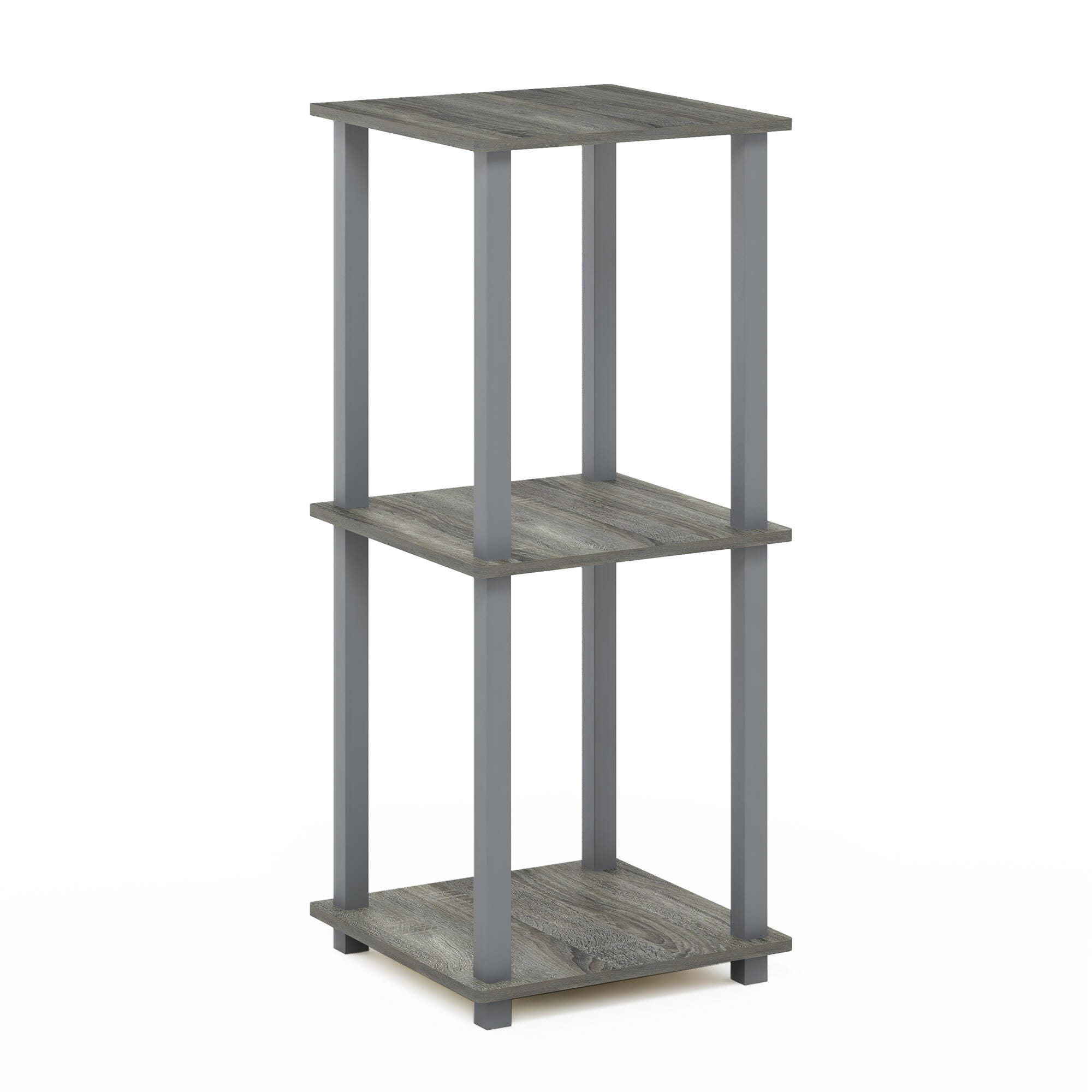 Simplistic Simplistic End Table (Set of Two), French Oak Gray/Gray, large