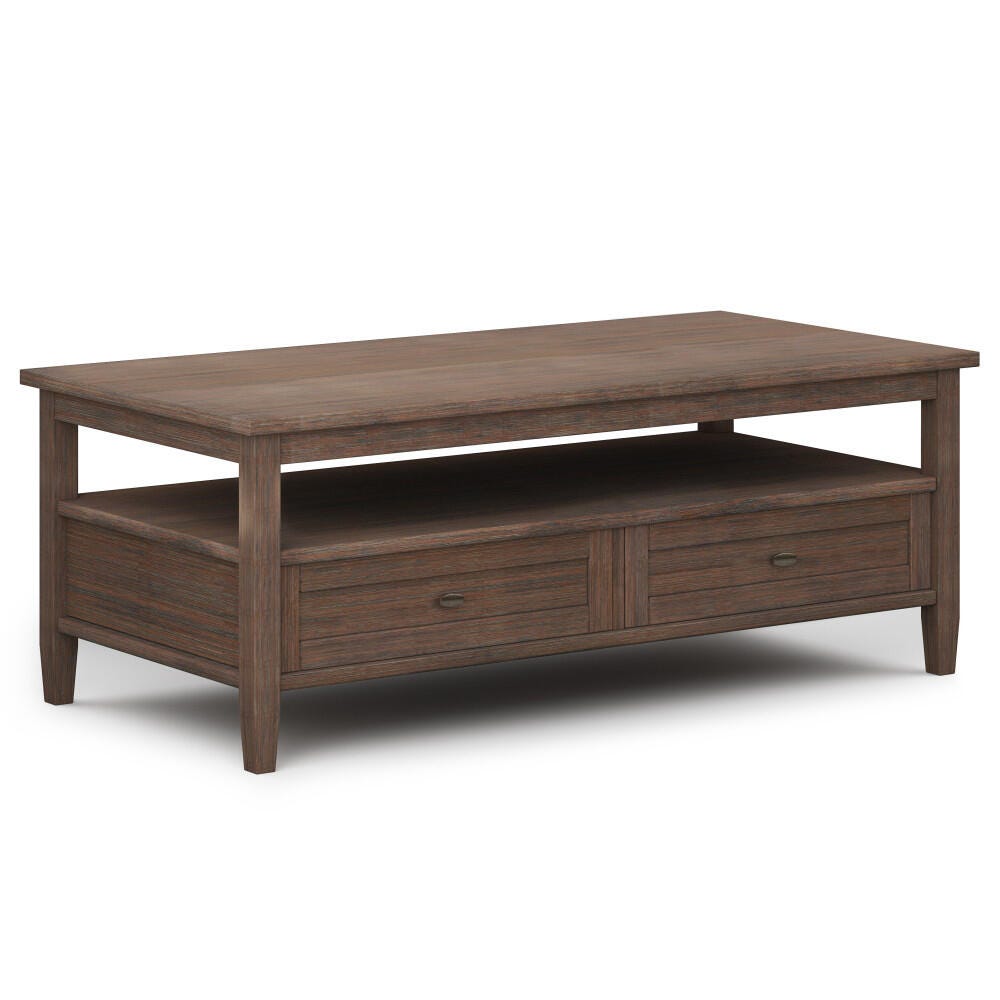 Simpli Home Warm Shaker Coffee Table and End Tables - Thumbnail 5