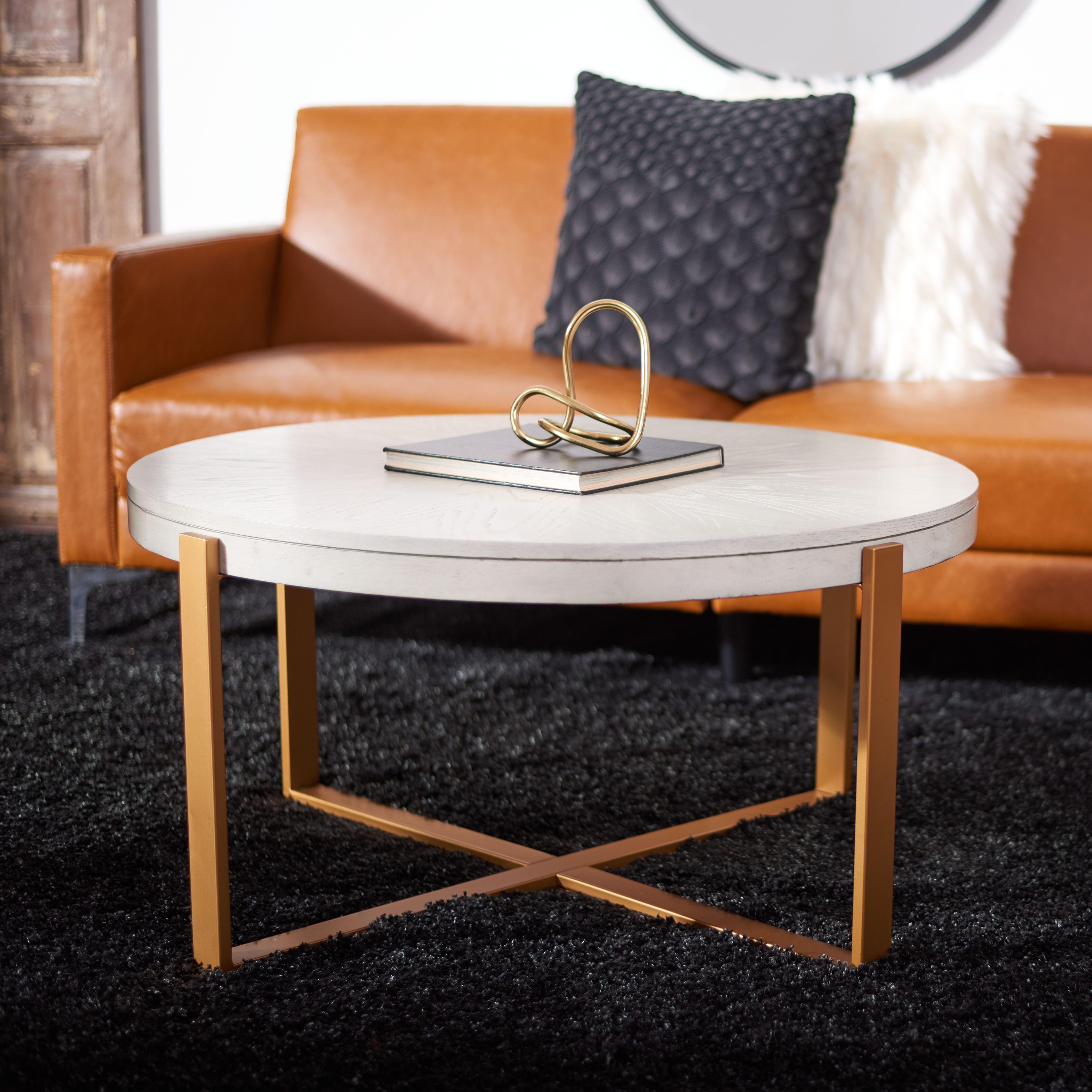 Safavieh Navya Round Coffee Table, , rollover