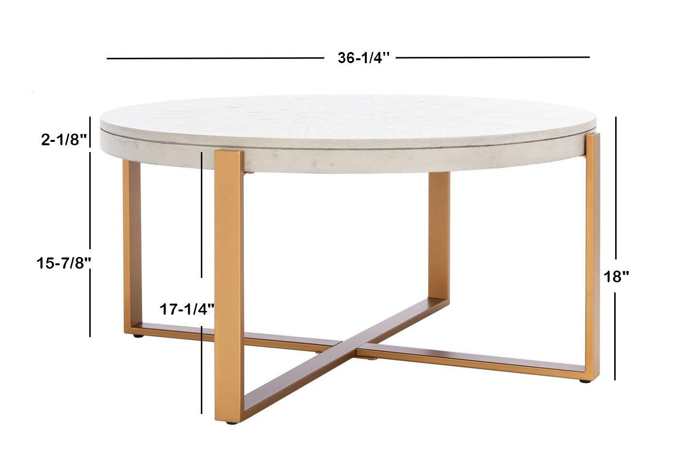 Safavieh Navya Navya Round Coffee Table, , large