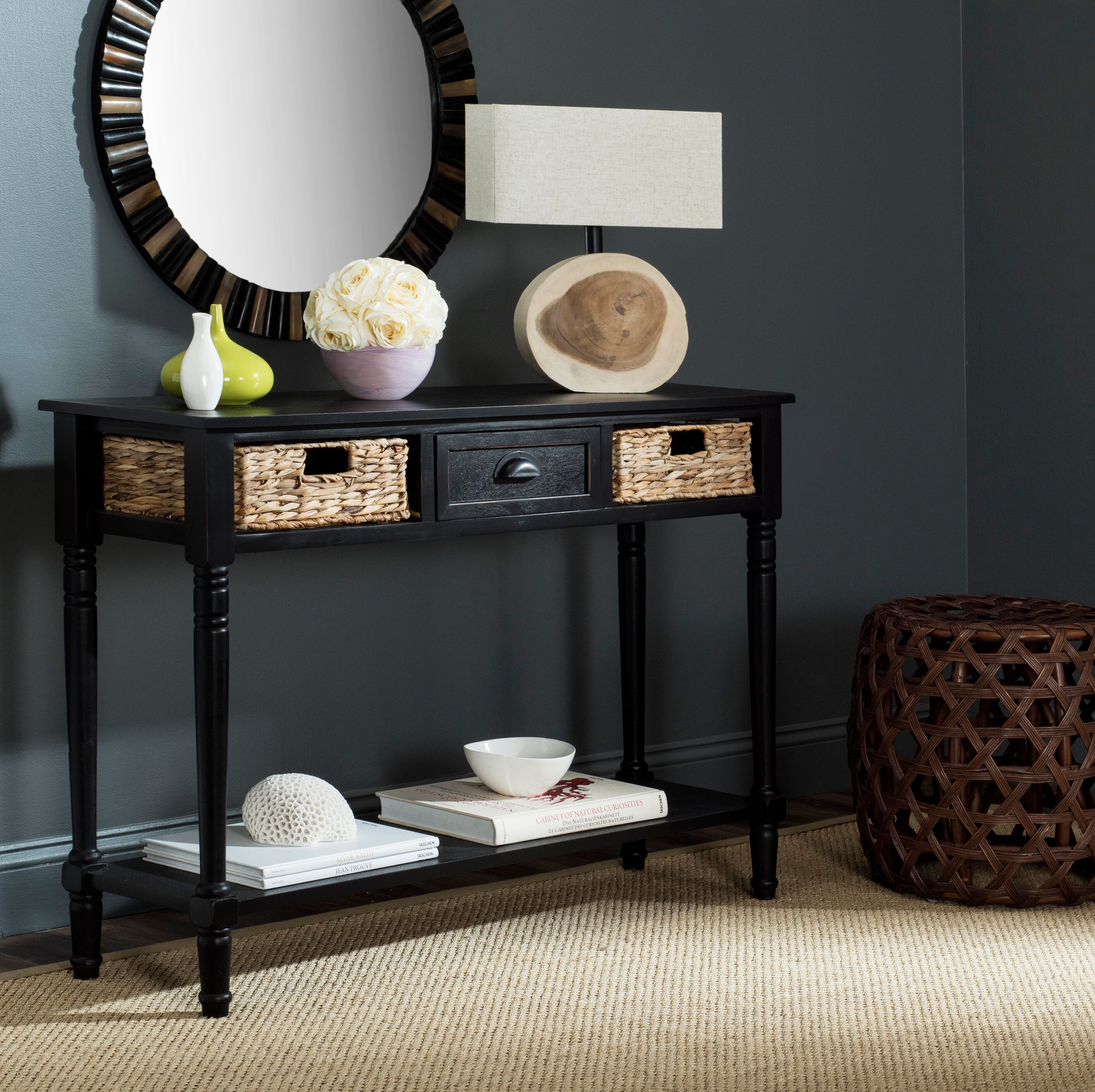 Safavieh Christa Console, Black, rollover